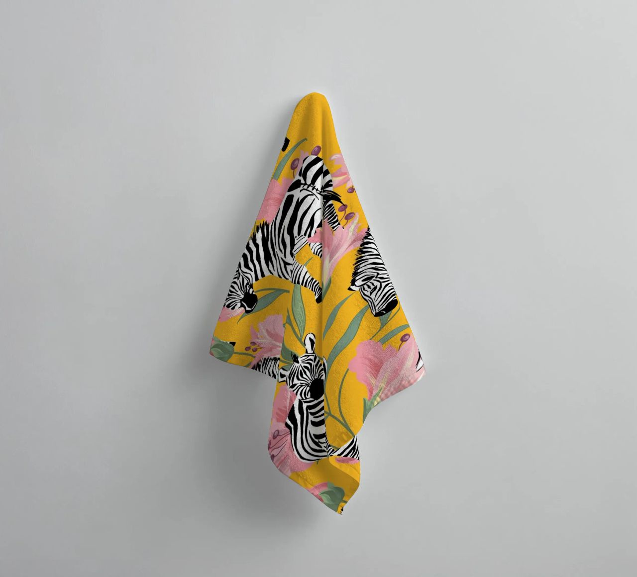Zèbre Rayé Pour la Vie Jaune Forêt Nature serviette de bain de 83oranges