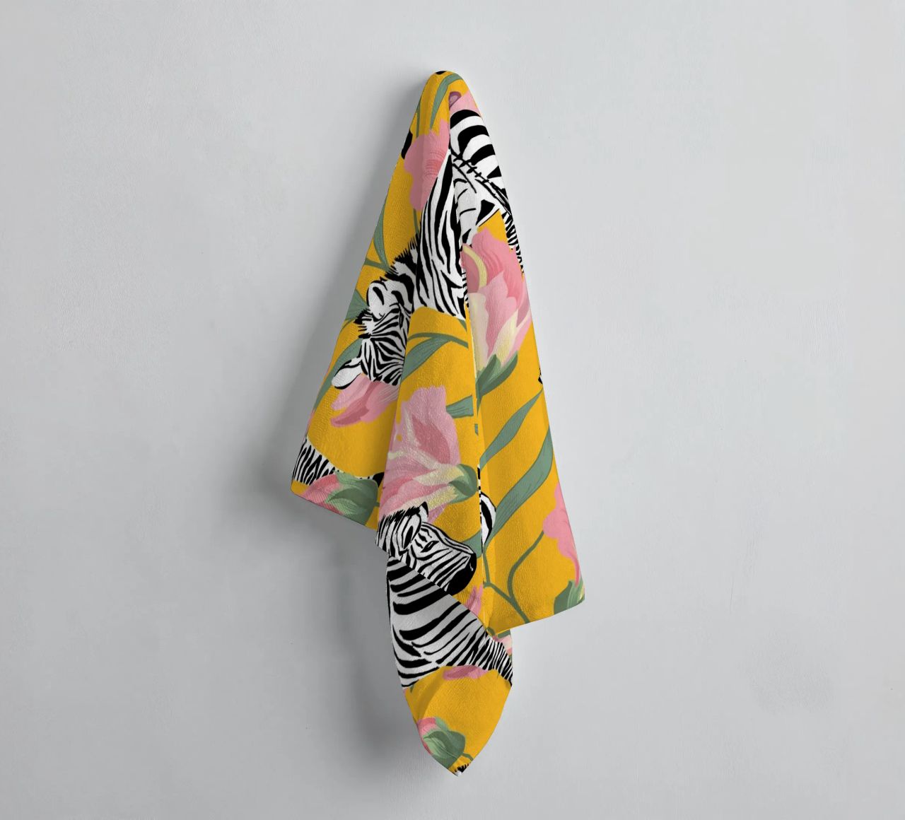 Zèbre Rayé Pour la Vie Jaune Forêt Nature serviette de bain de 83oranges
