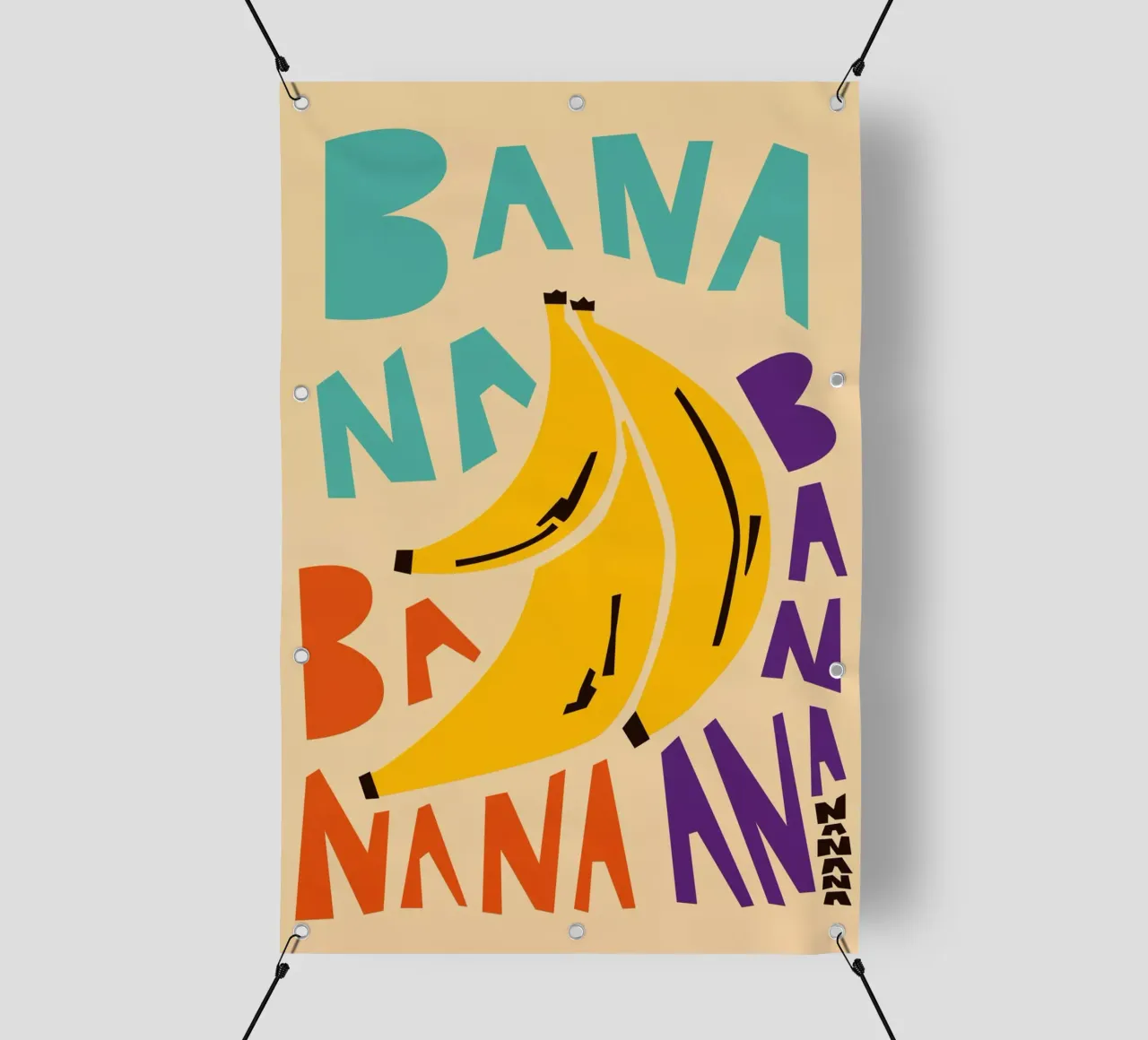 Banana Bana telo in pvc da Fox & Velvet