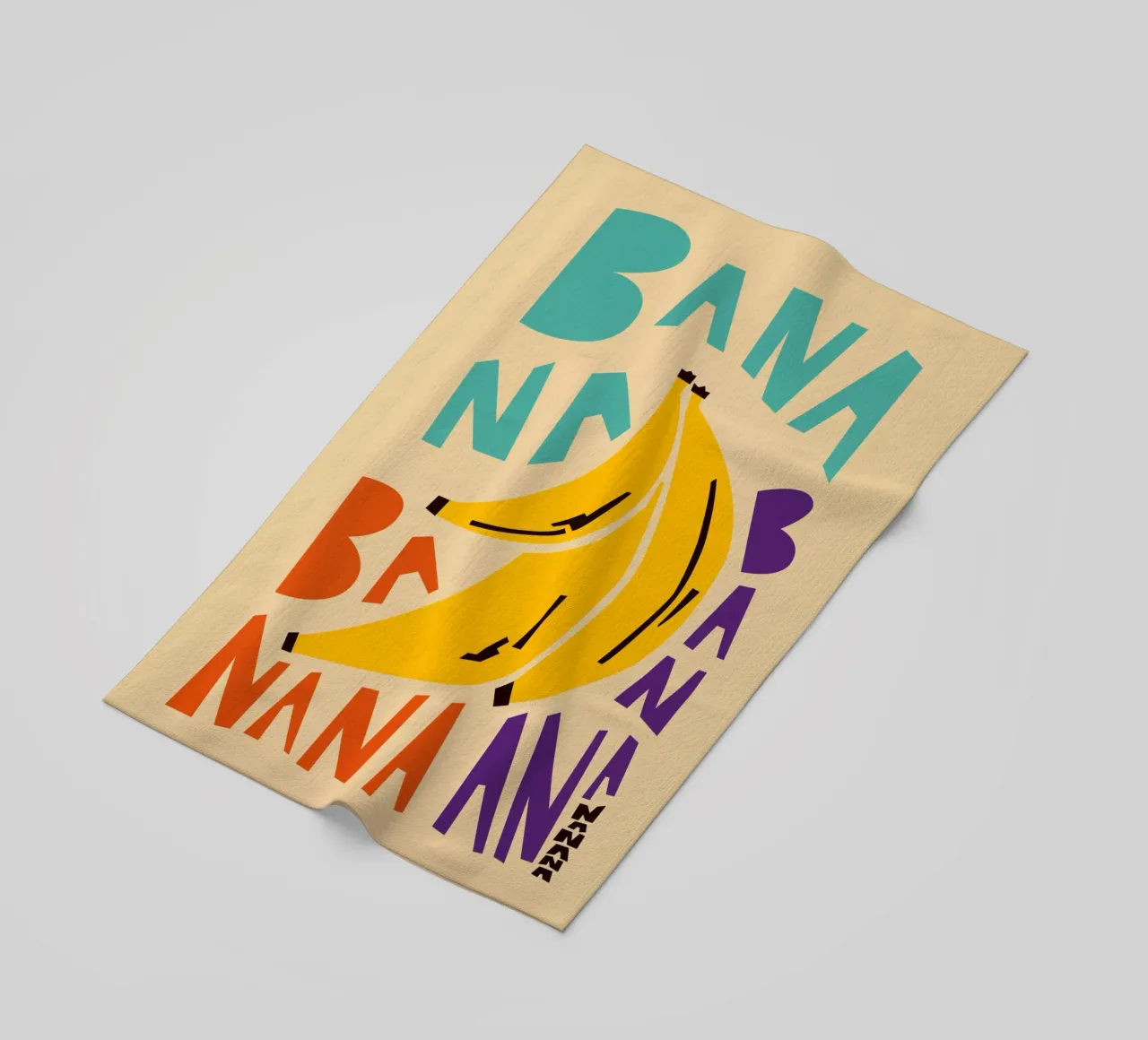Bana Banana beach towel by Fox & Velvet