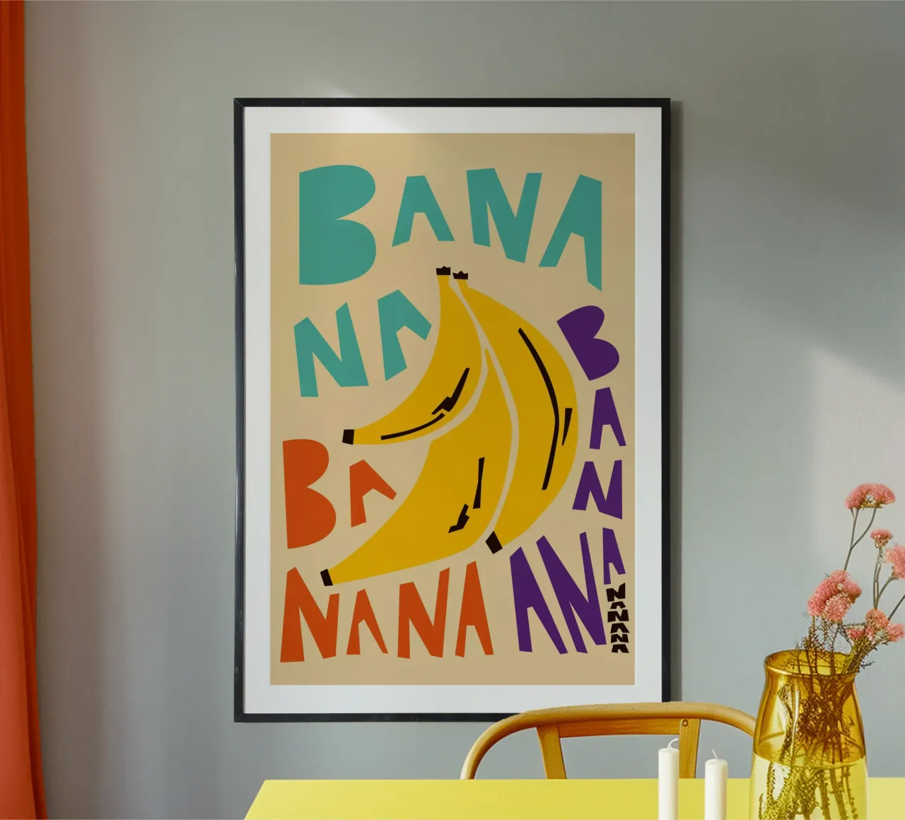 Bana Banana poster by Fox & Velvet