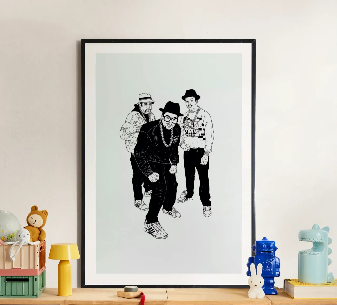 Run poster con telaio in plastica da Nick Cocozza