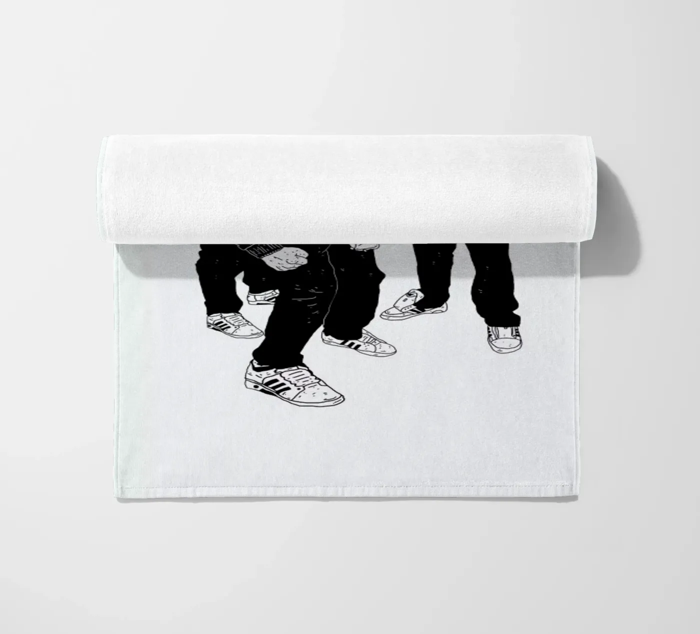 Run beach towel by Nick Cocozza