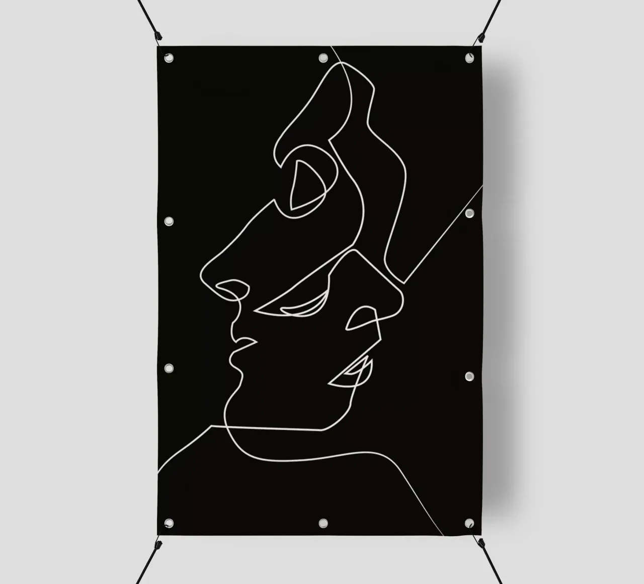 Close Noir telo in pvc da Quibe