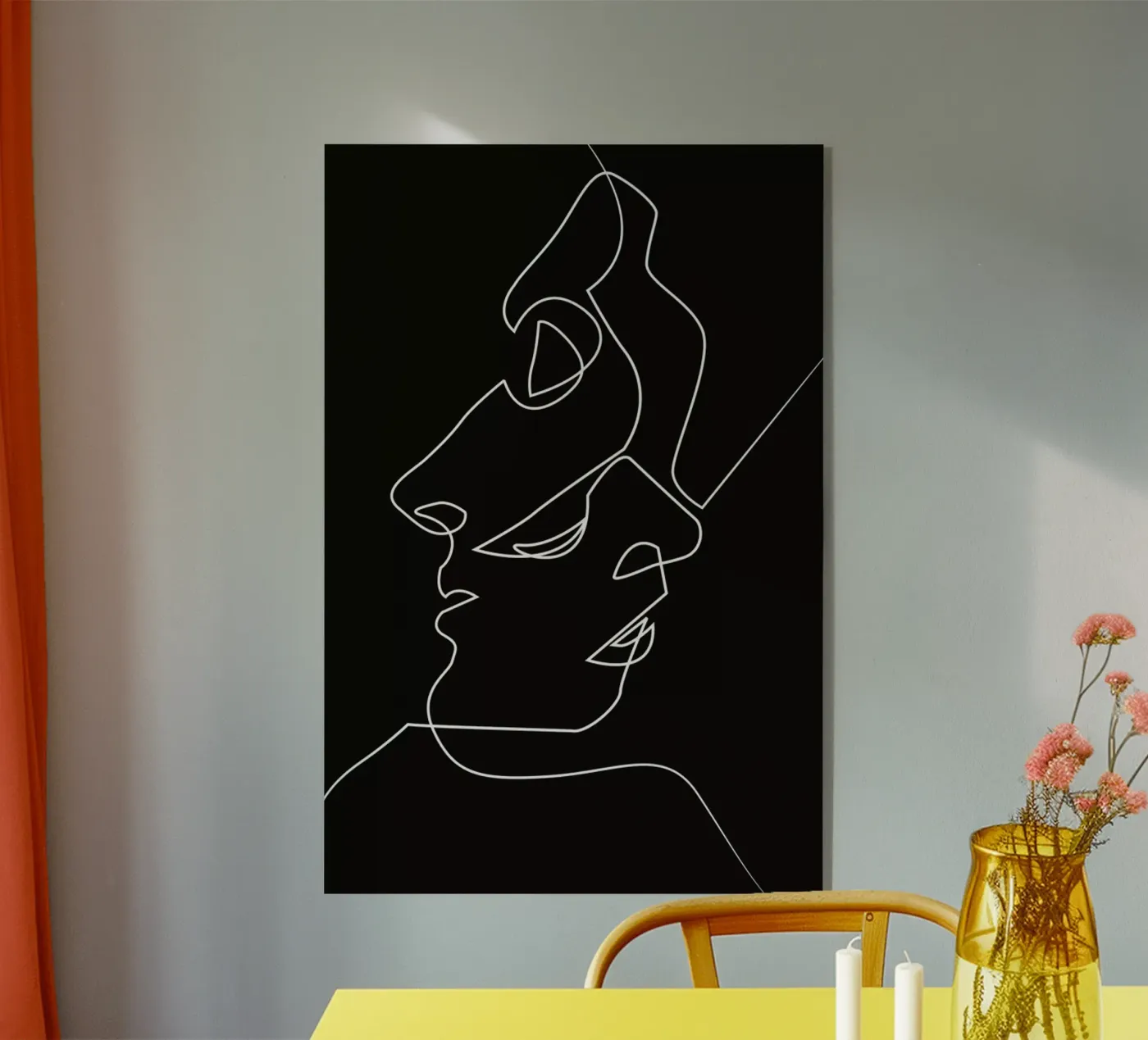 Close Noir Acryl-Glas von Quibe