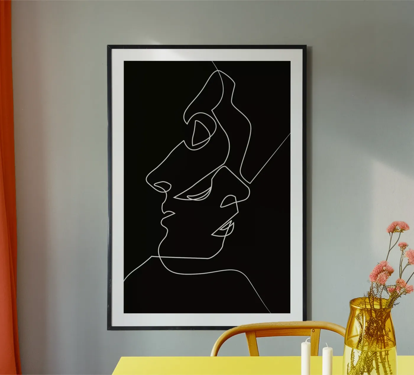 Close Noir poster van Quibe