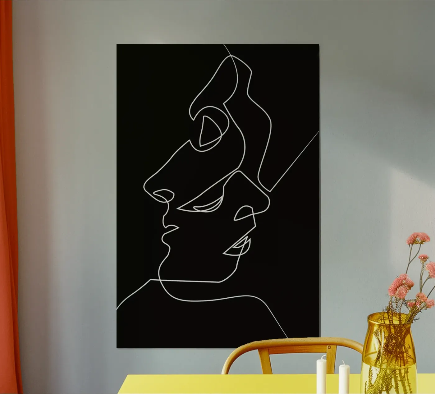 Close Noir poster van Quibe
