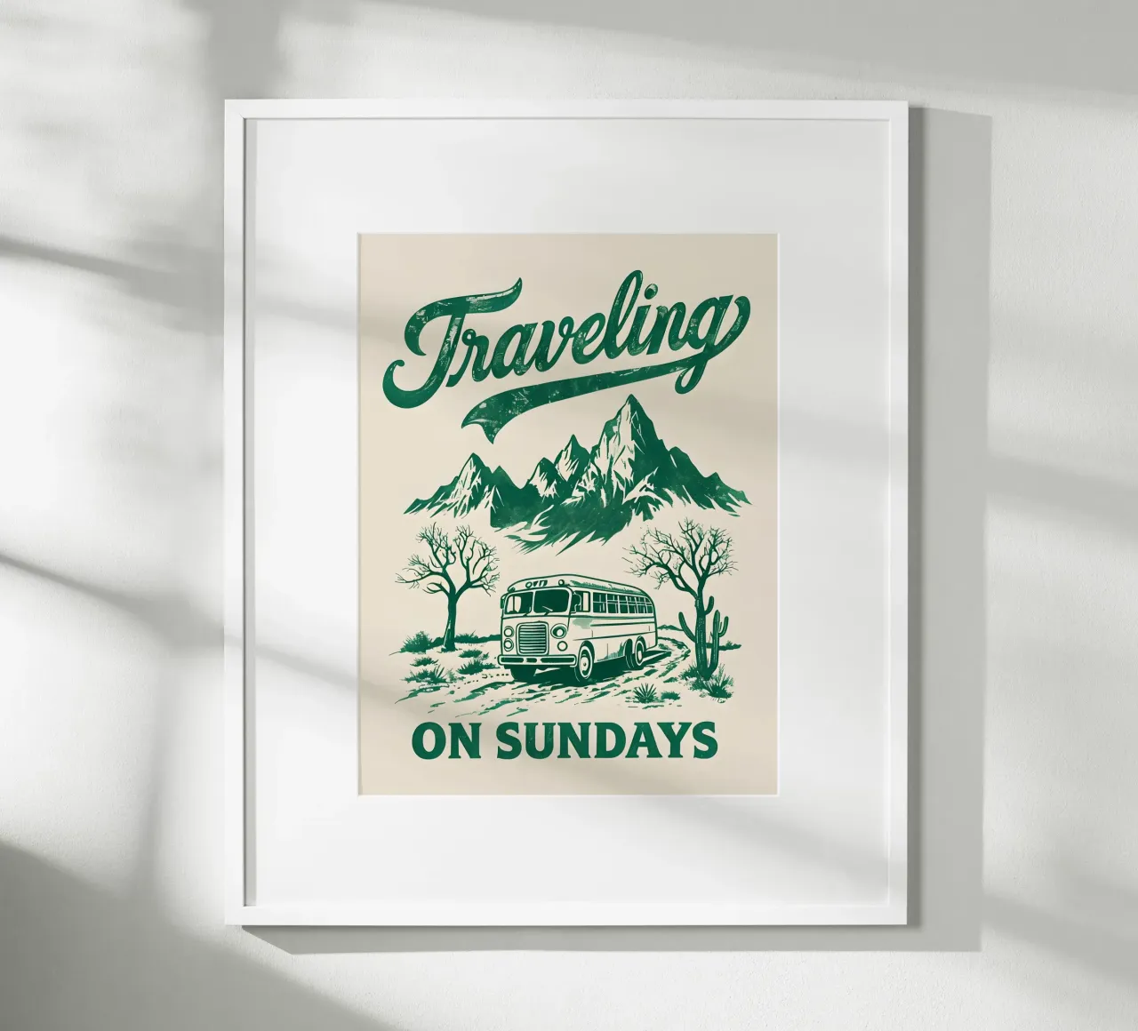 Traveling On Sunday Retro poster de RETRO VINTAGE EDITION