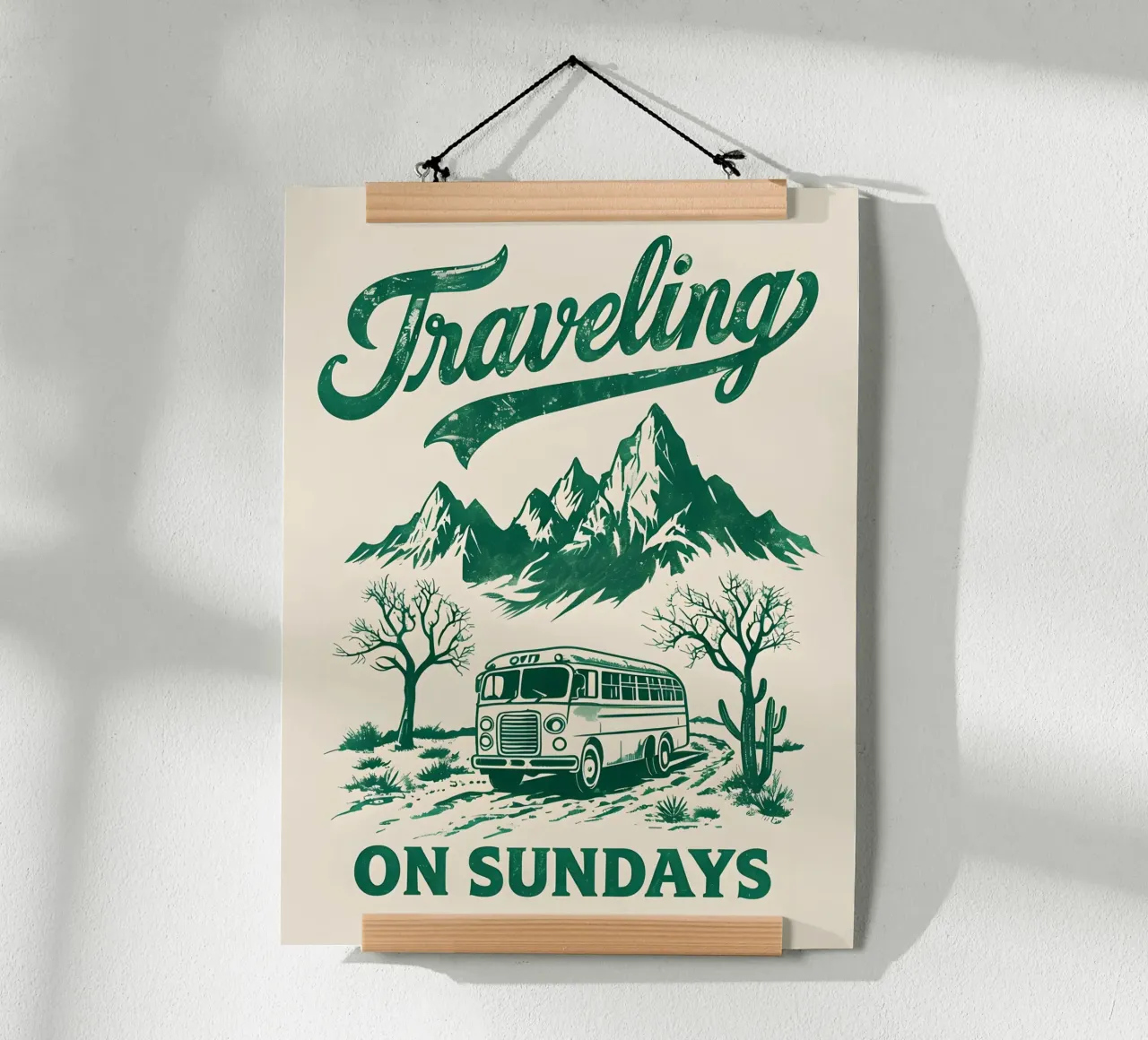 Traveling On Sunday Retro poster de RETRO VINTAGE EDITION