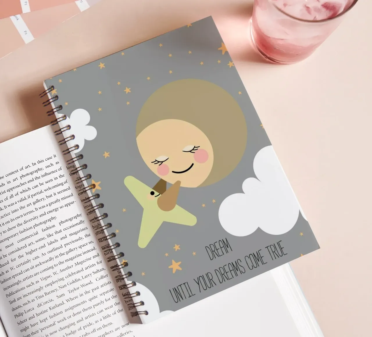 Moon spiral notebook by Sabrina Ziegenhorn