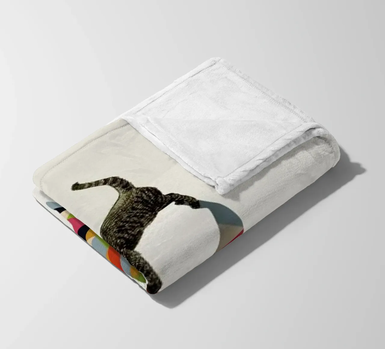 Walking Shadow - Cat Fleecedecke von Jason Ratliff