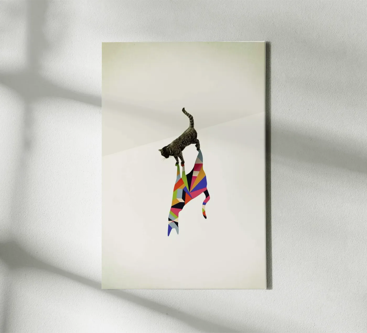 Walking Shadow - Cat canvas van Jason Ratliff