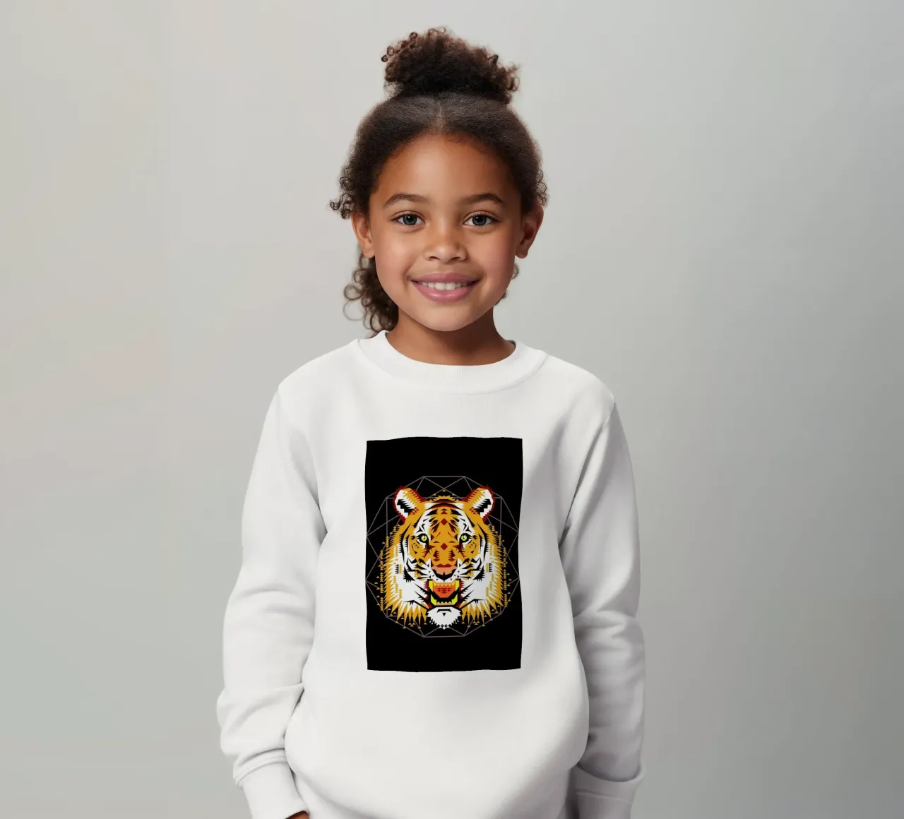 Geometric Tiger felpa bambino da Chobopop