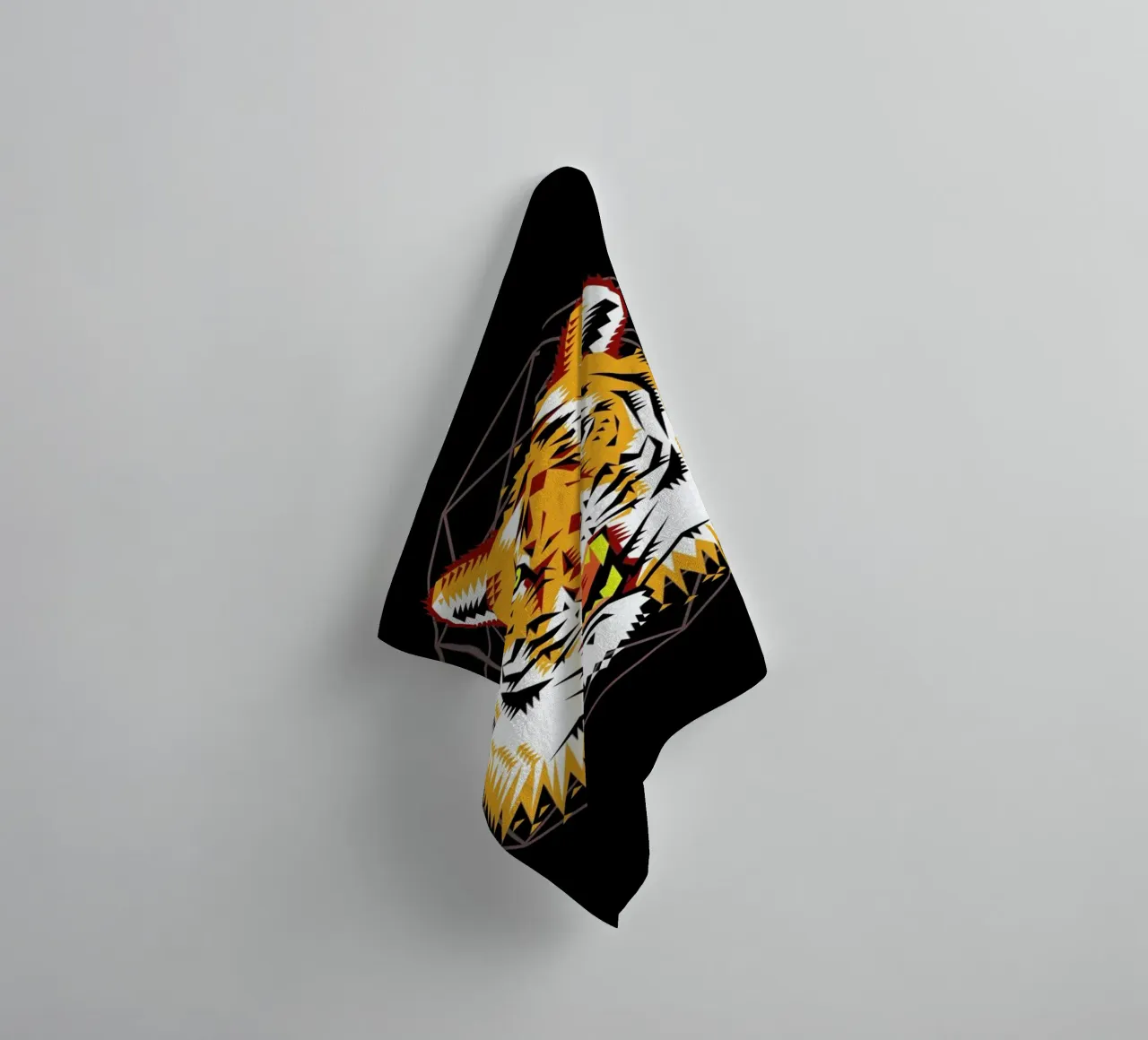 Geometric Tiger asciugamano da bagno da Chobopop