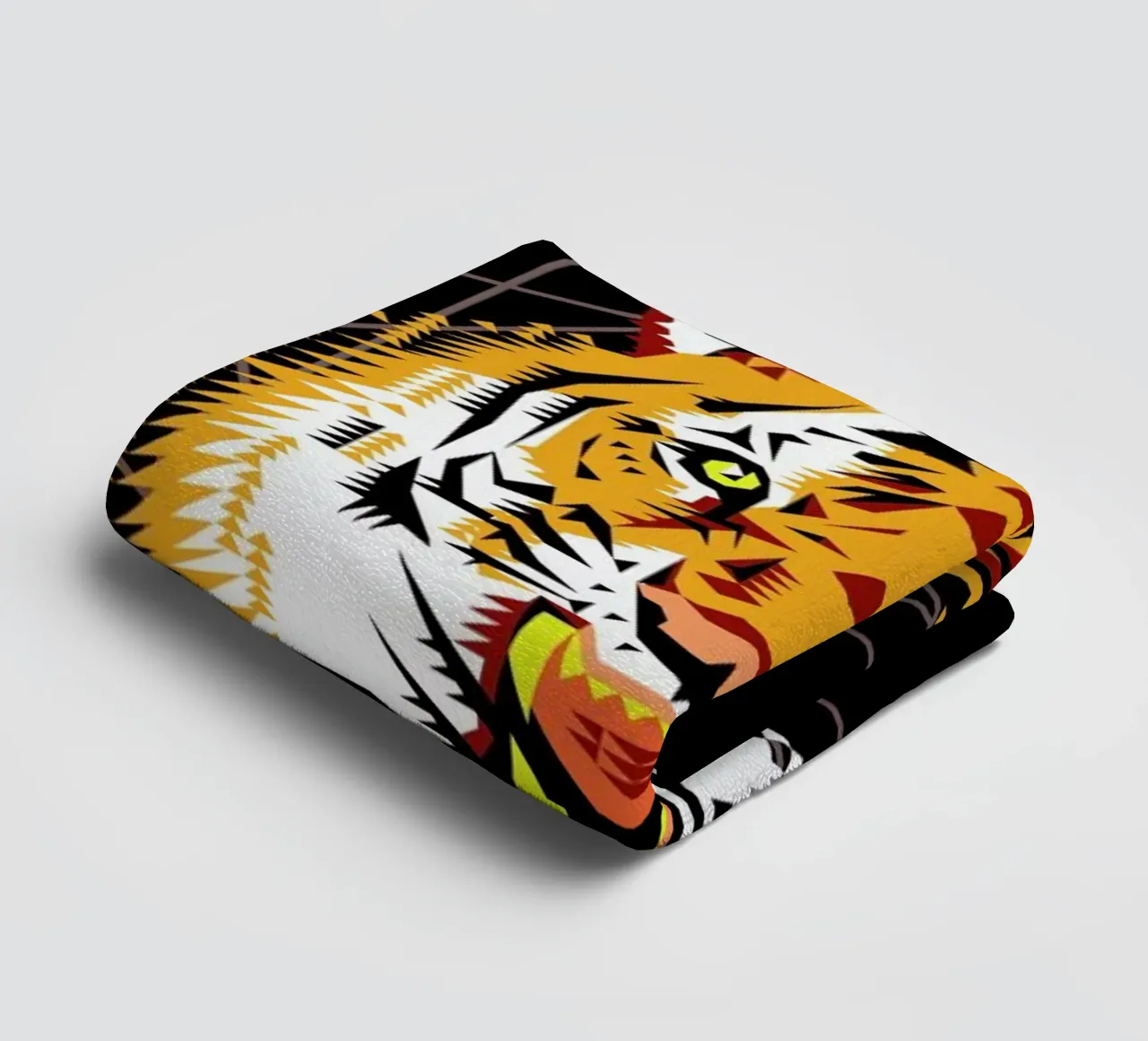 Geometric Tiger asciugamano da bagno da Chobopop