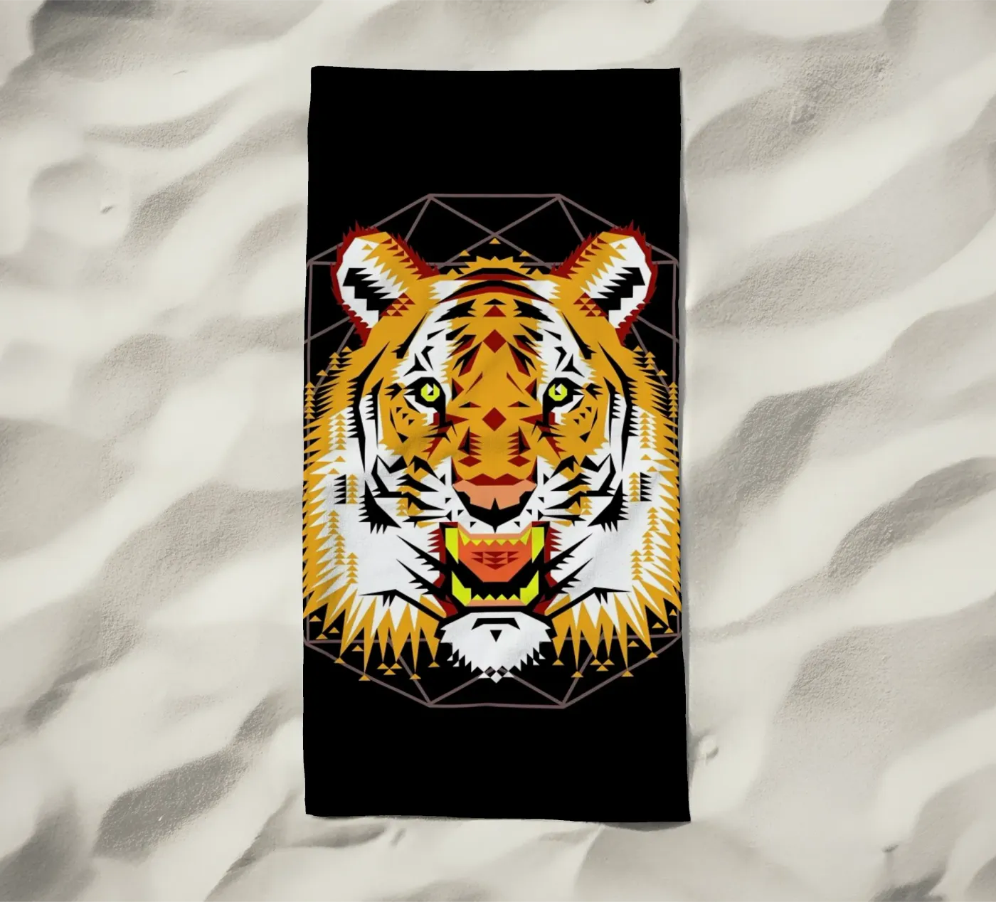Geometric Tiger telo mare da Chobopop