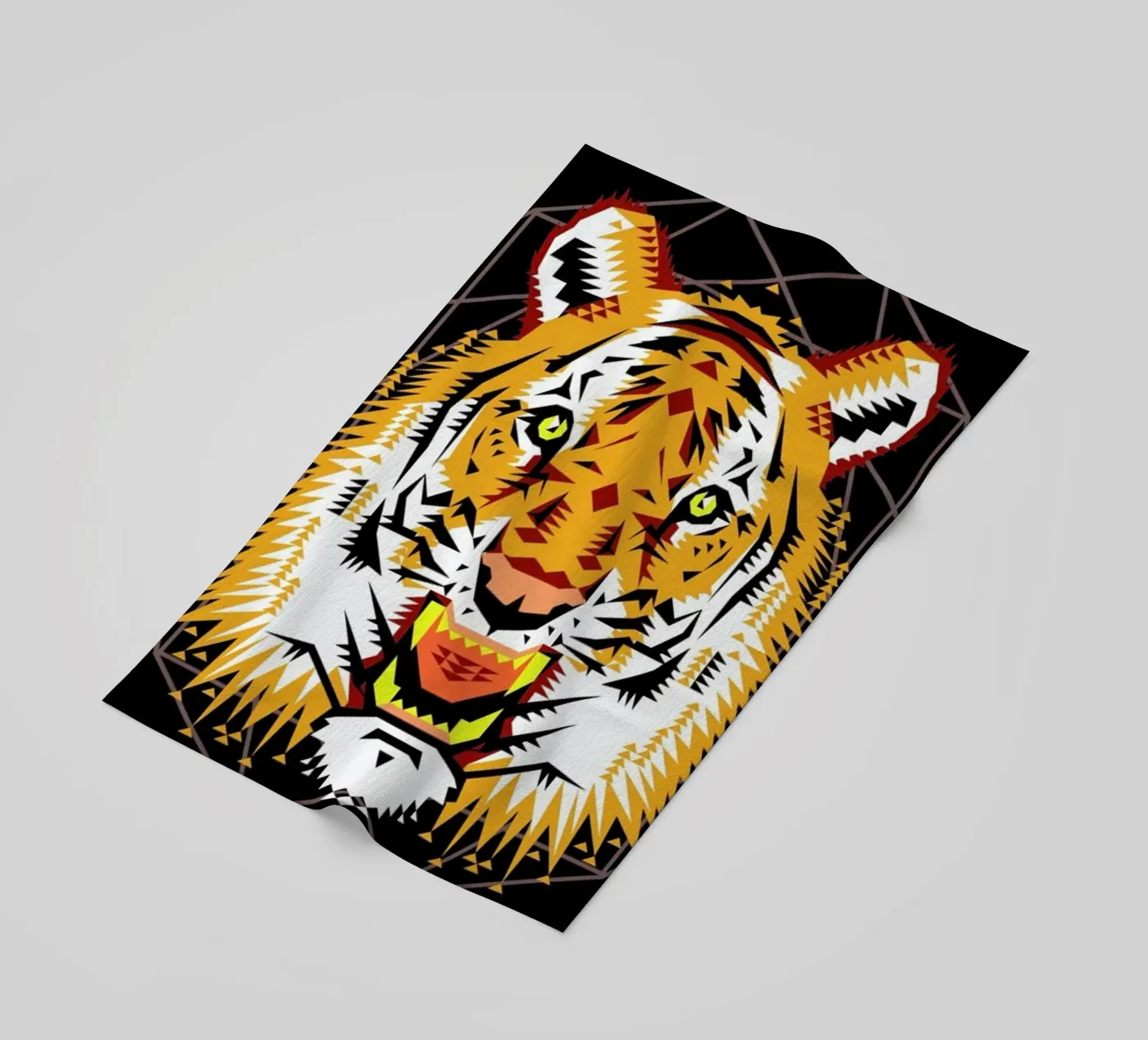 Geometric Tiger telo mare da Chobopop
