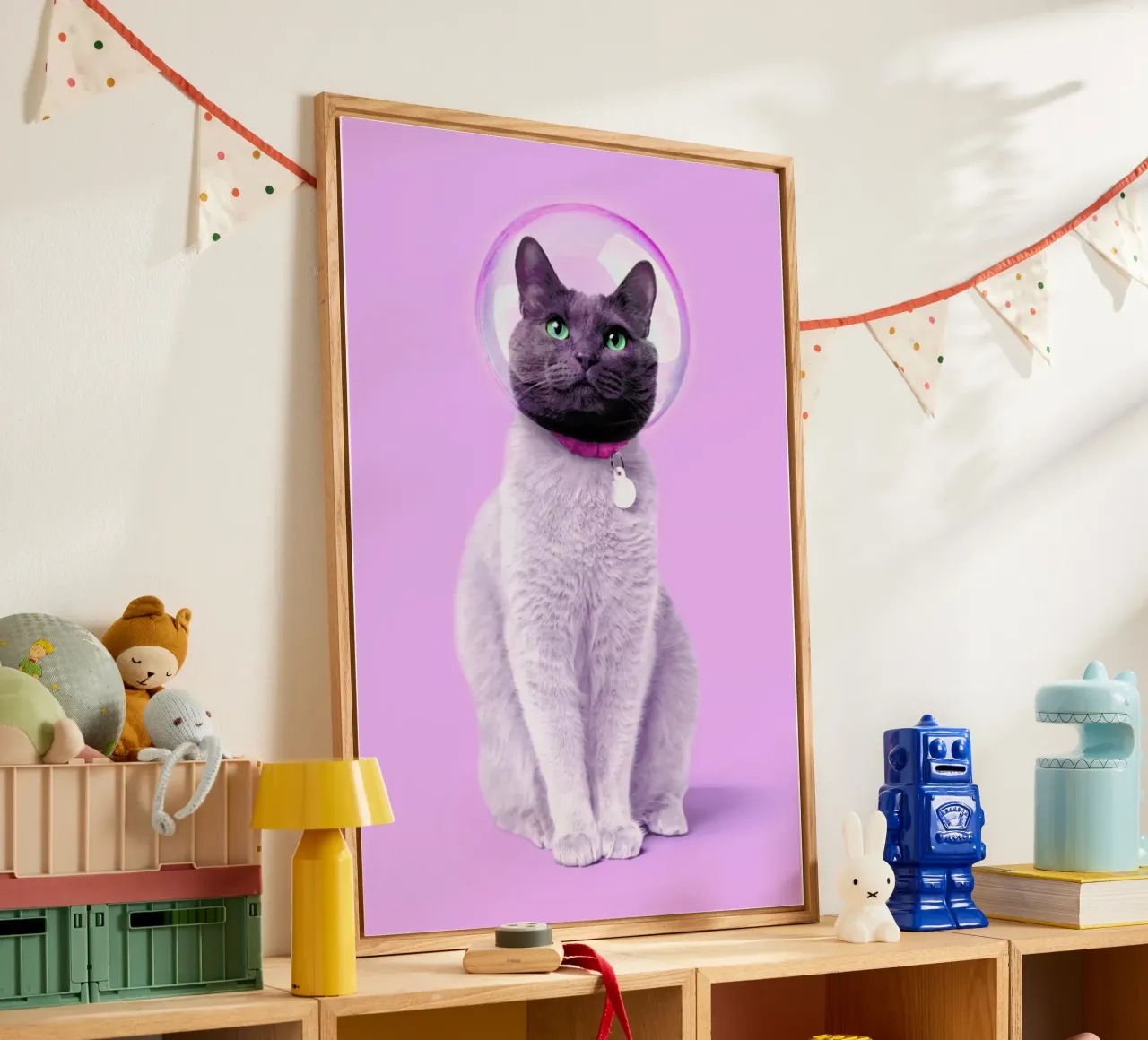 Space Cat plexiglass da Paul Fuentes Design