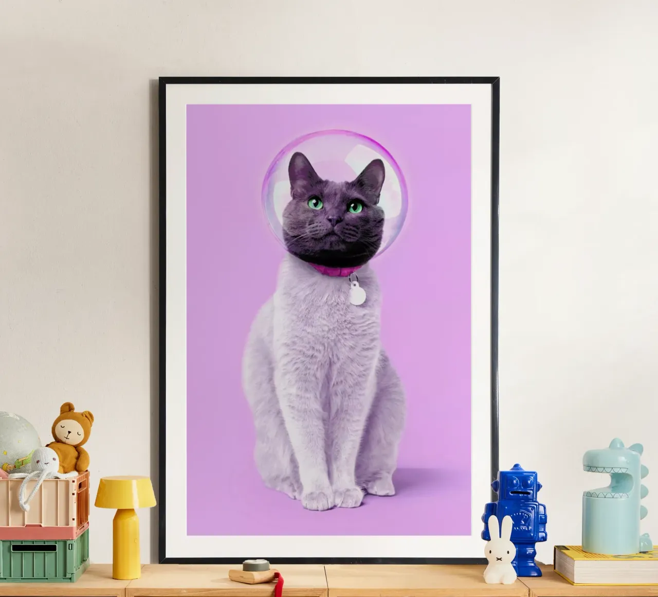 Space Cat poster da Paul Fuentes Design