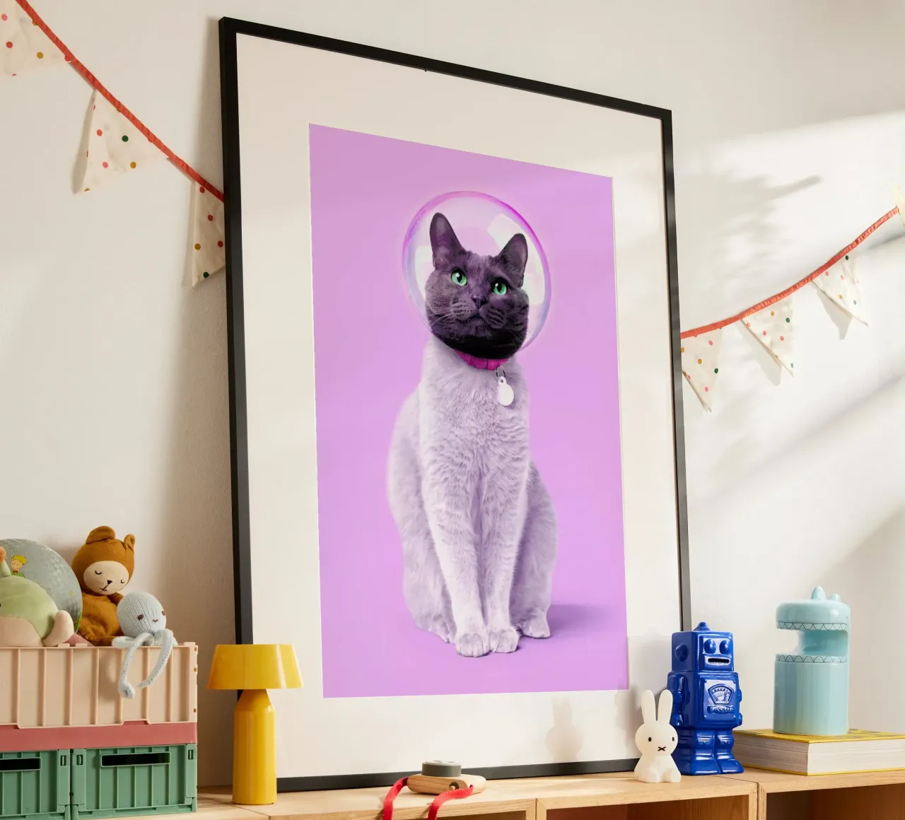 Space Cat hahnemühle by Paul Fuentes Design