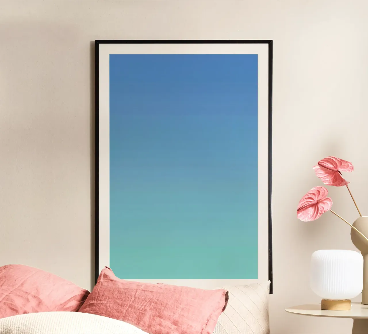 Cool Nights poster con telaio in legno da Oh Darling