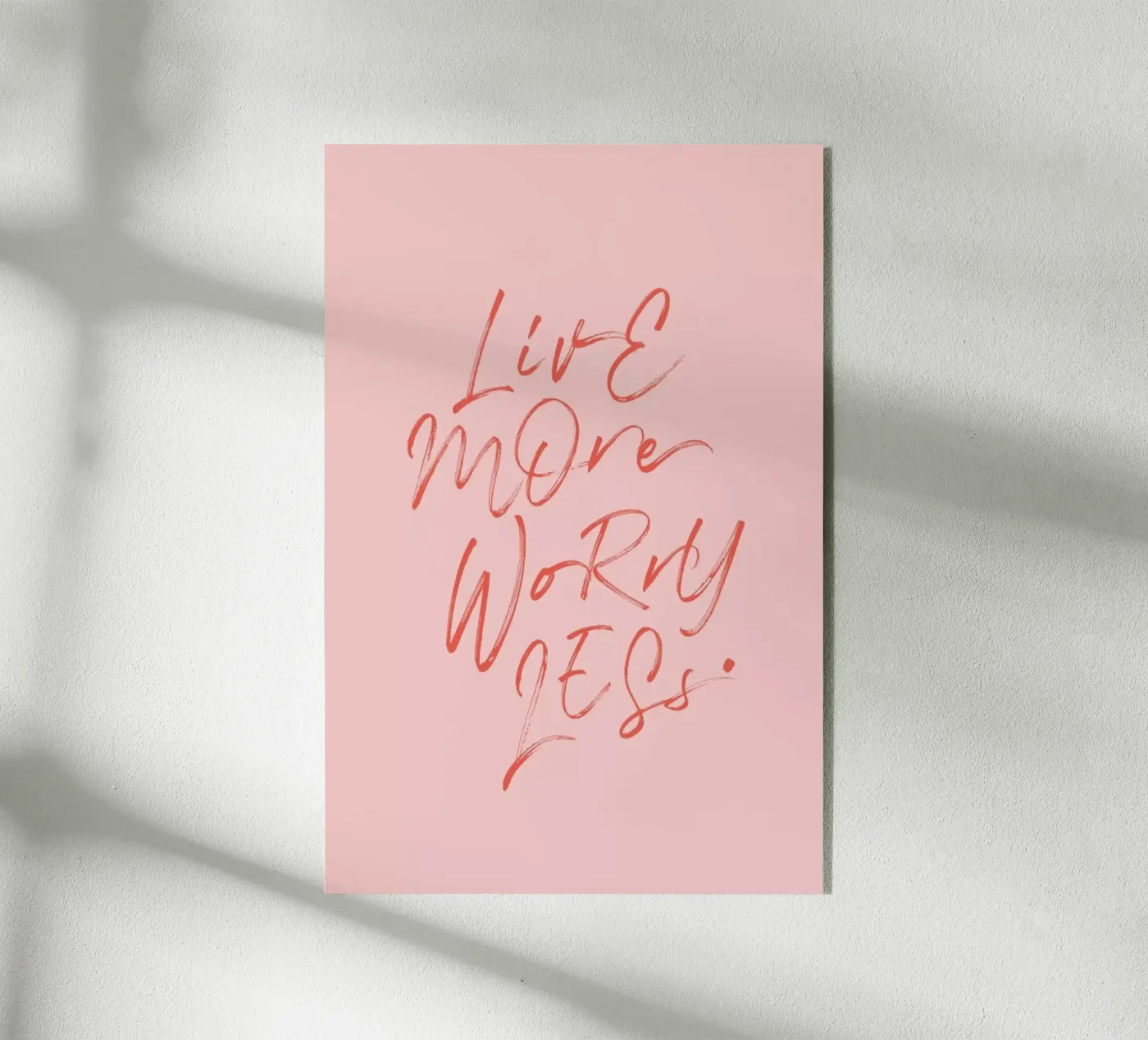 Live More plexiglas de Honeymoon Hotel