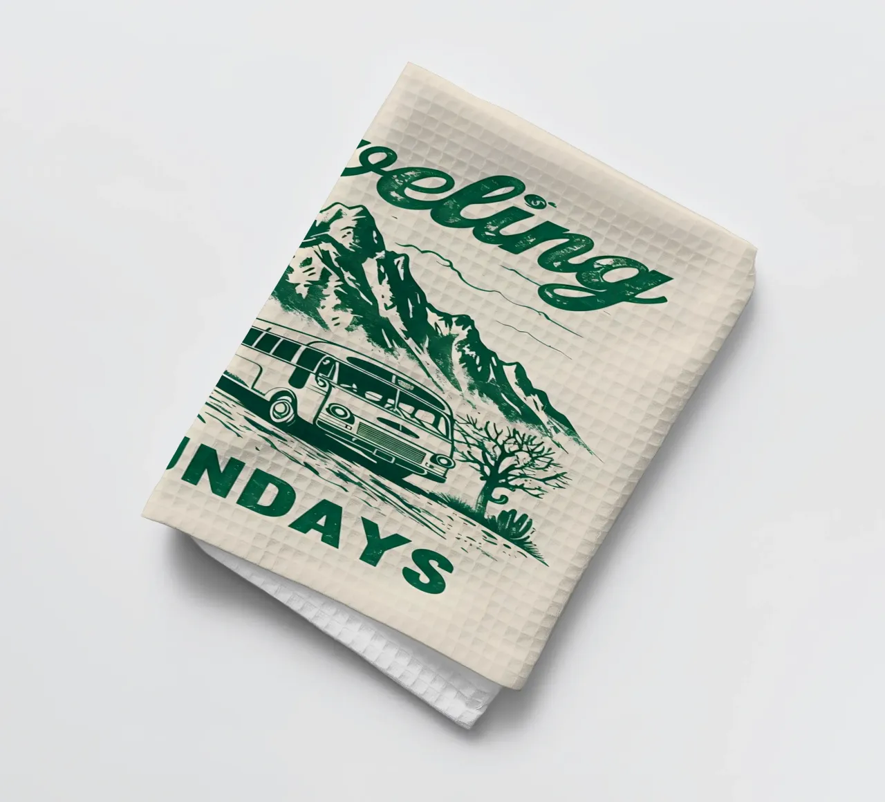Traveling On Sunday Retro torchon de RETRO VINTAGE EDITION