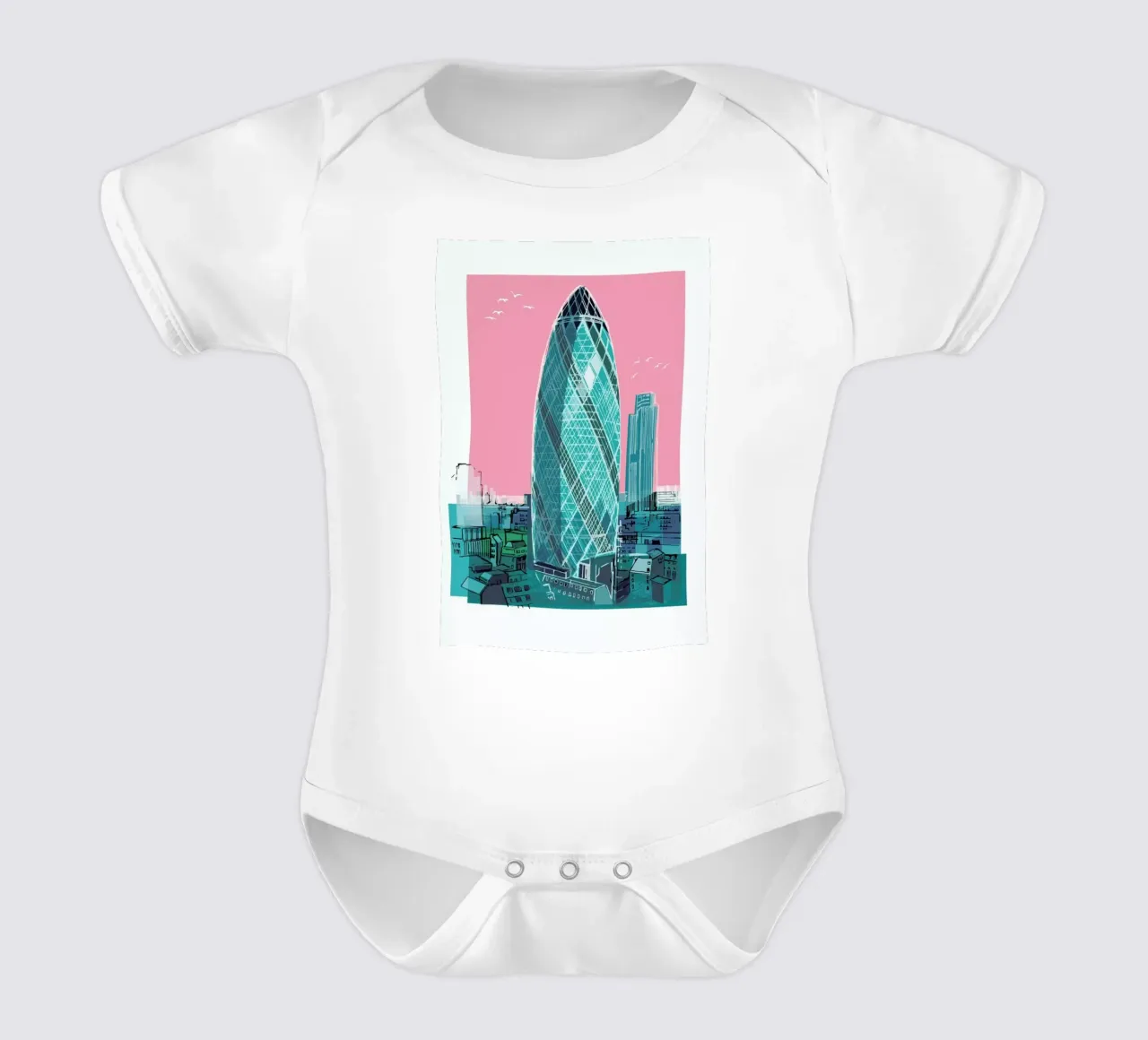 St. Mary Axe body neonato maniche corte da Rocket68