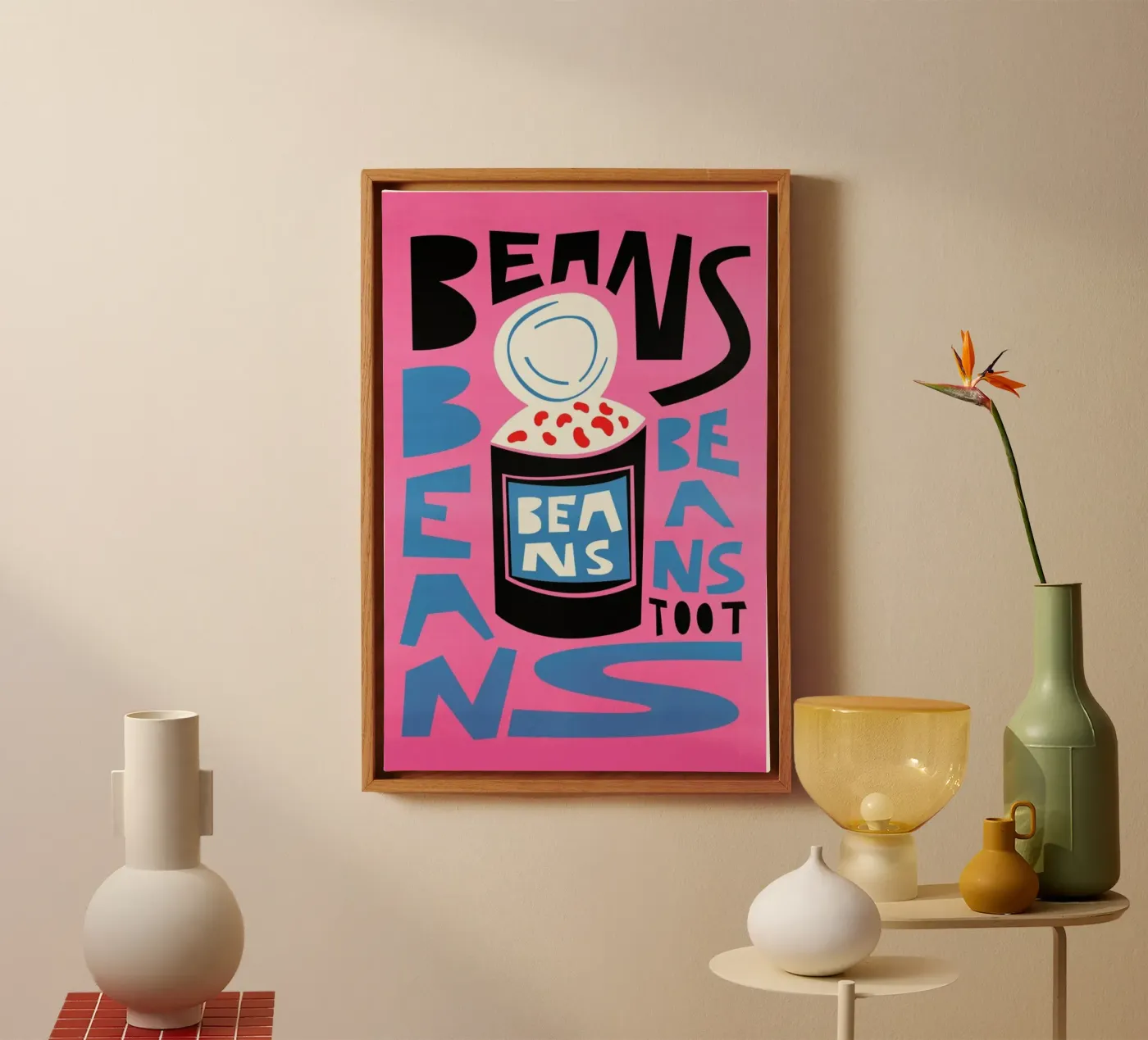 Bonen Bonen Bonen canvas van Fox & Velvet