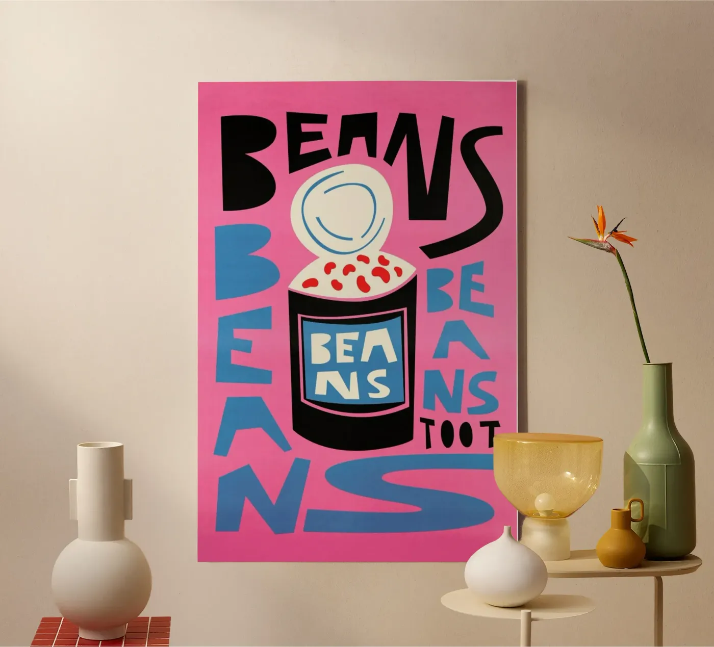 Bonen Bonen Bonen canvas van Fox & Velvet