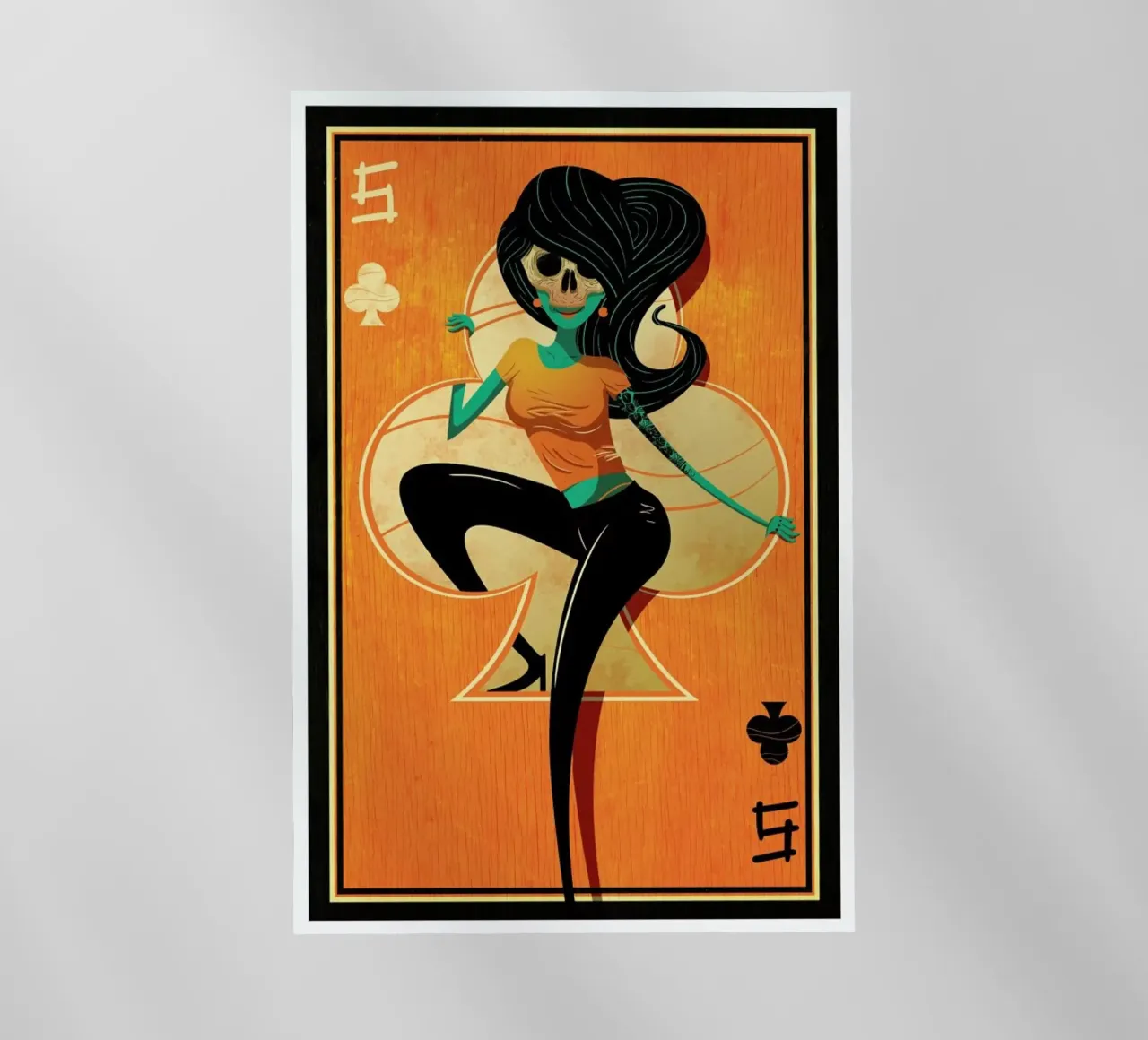 5 of Clubs pellicola backlit da Victor Beuren