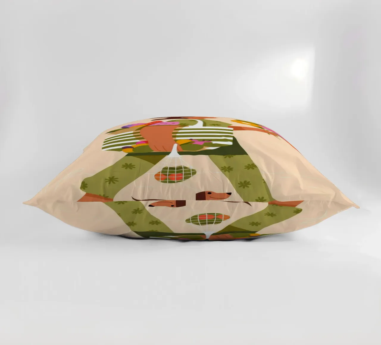 Flower Shopper decorative cushion by Emery Kate