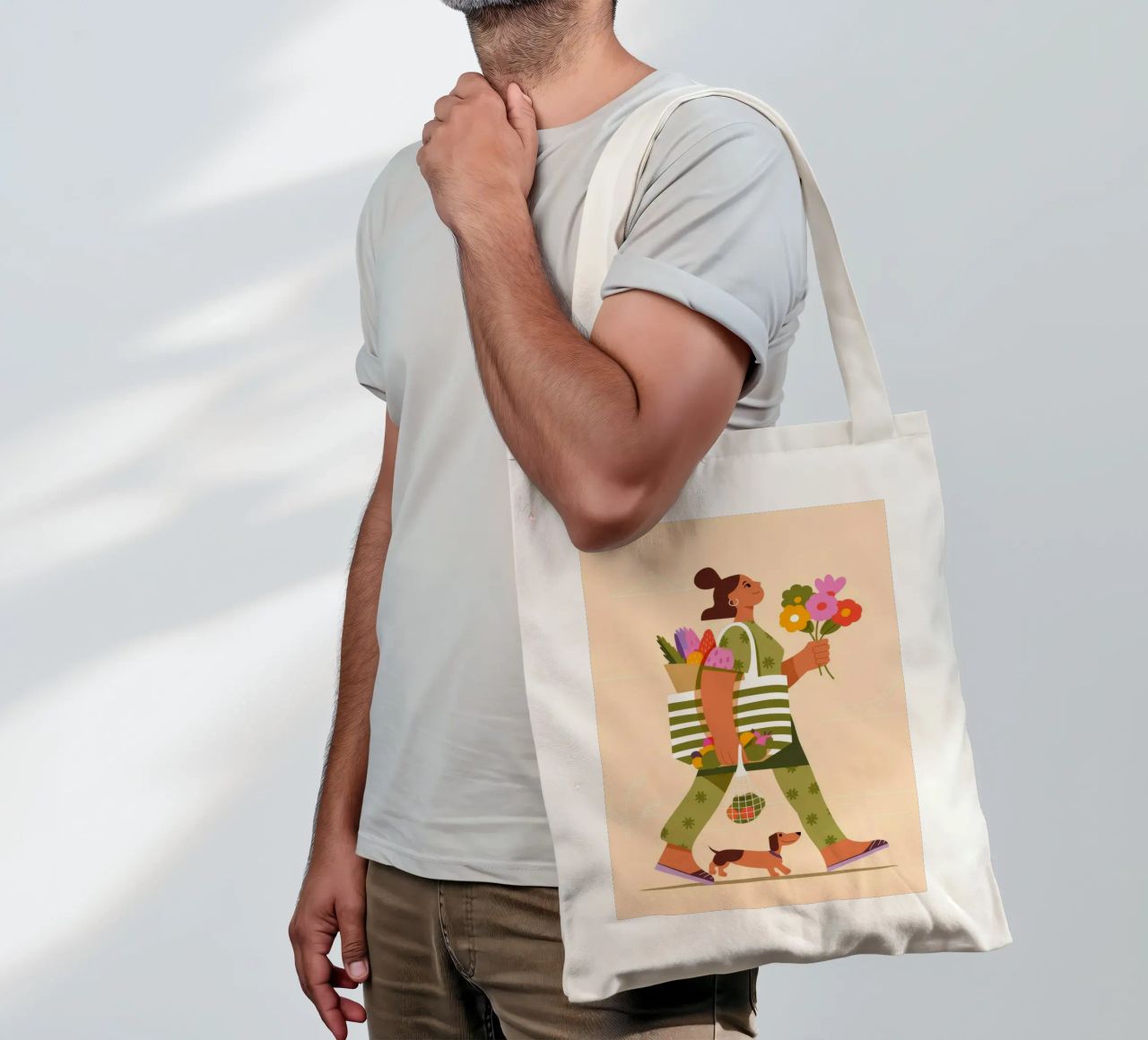 Commessa di fiori borsa in juta da Emery Kate