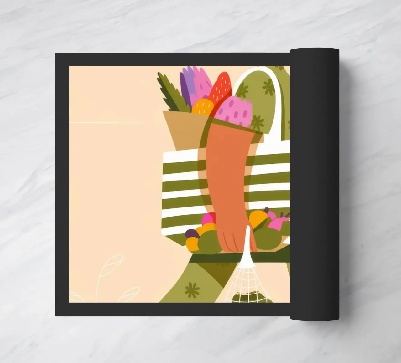 Flower Shopper doormat by Emery Kate