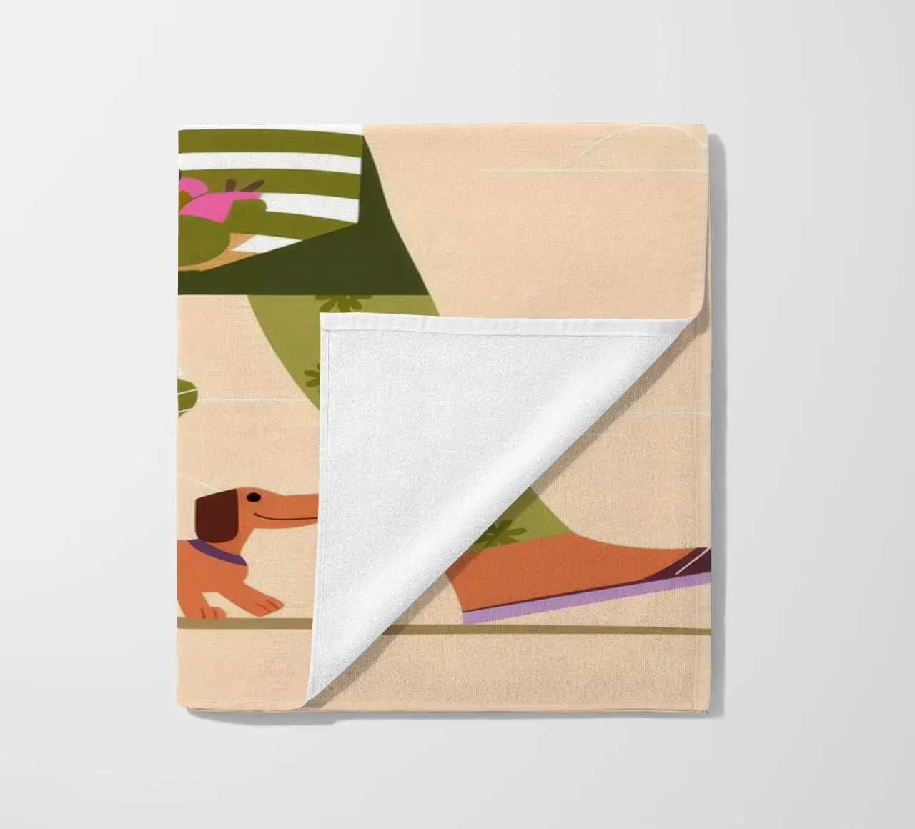 Flower Shopper beach towel by Emery Kate