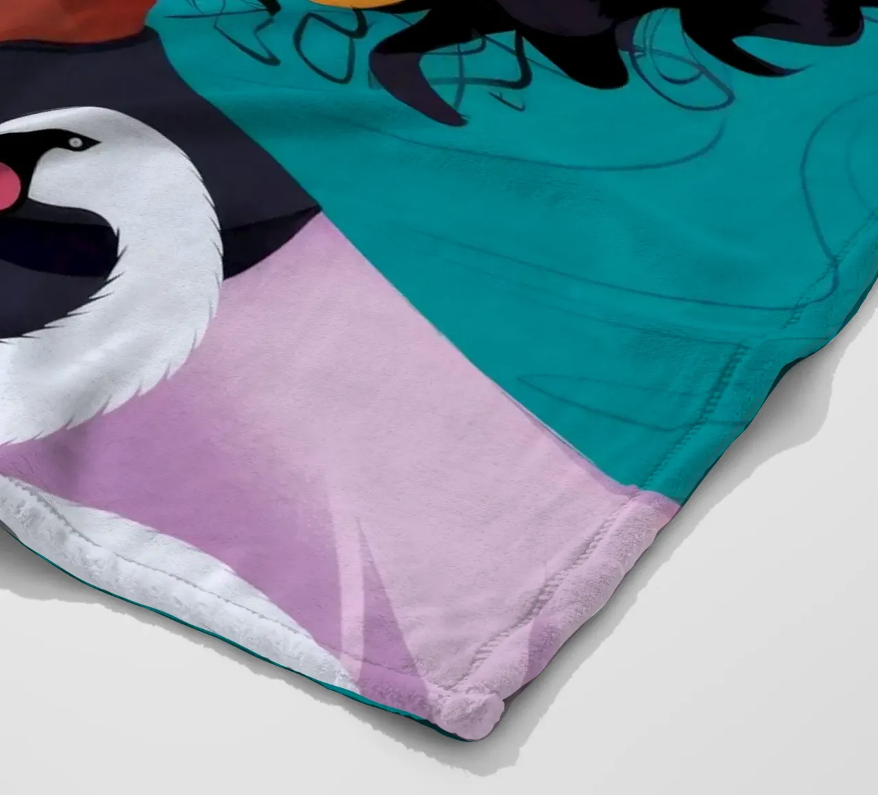 Cigni dai capelli ricci coperta in pile da Emery Kate
