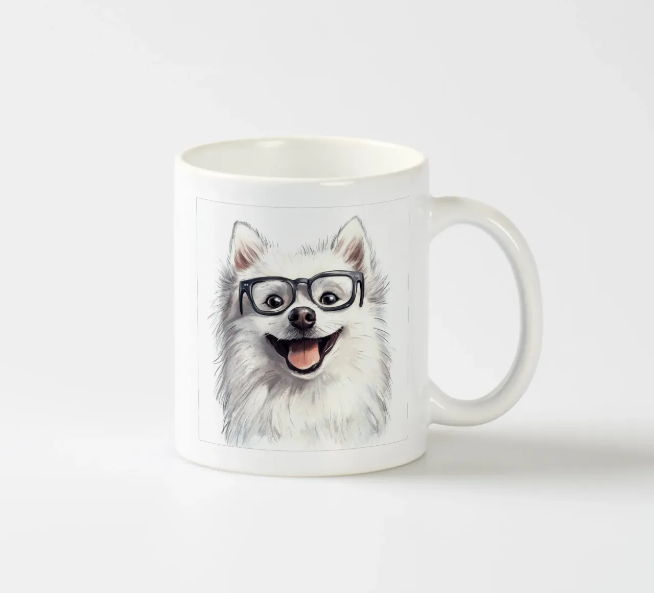 Divertente Eschimese americano con gli occhiali tazza in ceramica da Funny Animals