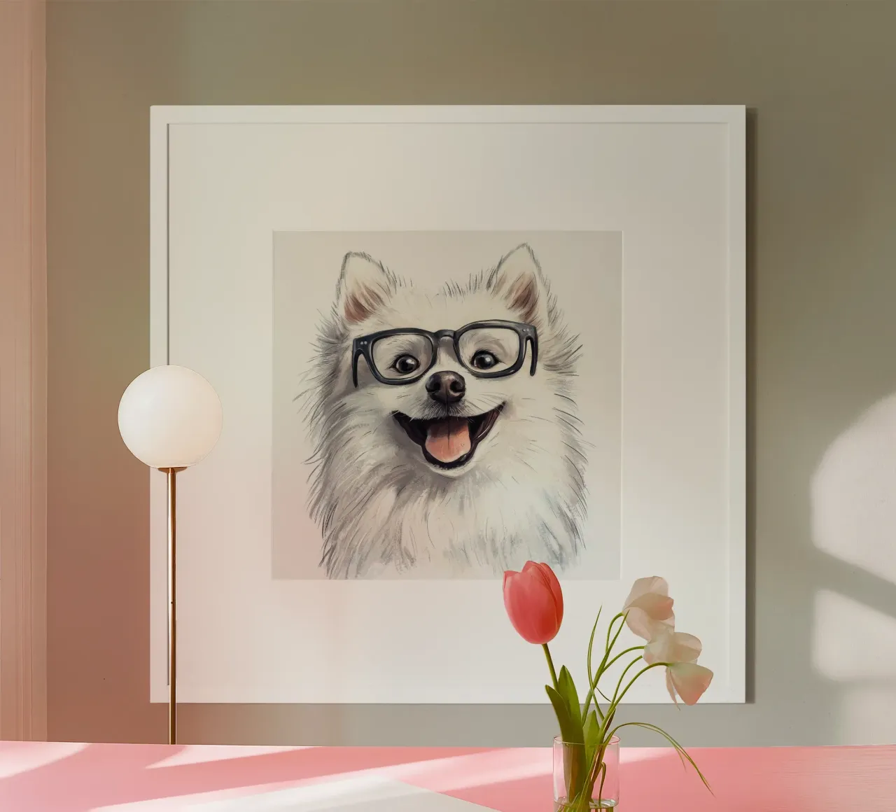 Divertente Eschimese americano con gli occhiali poster da Funny Animals
