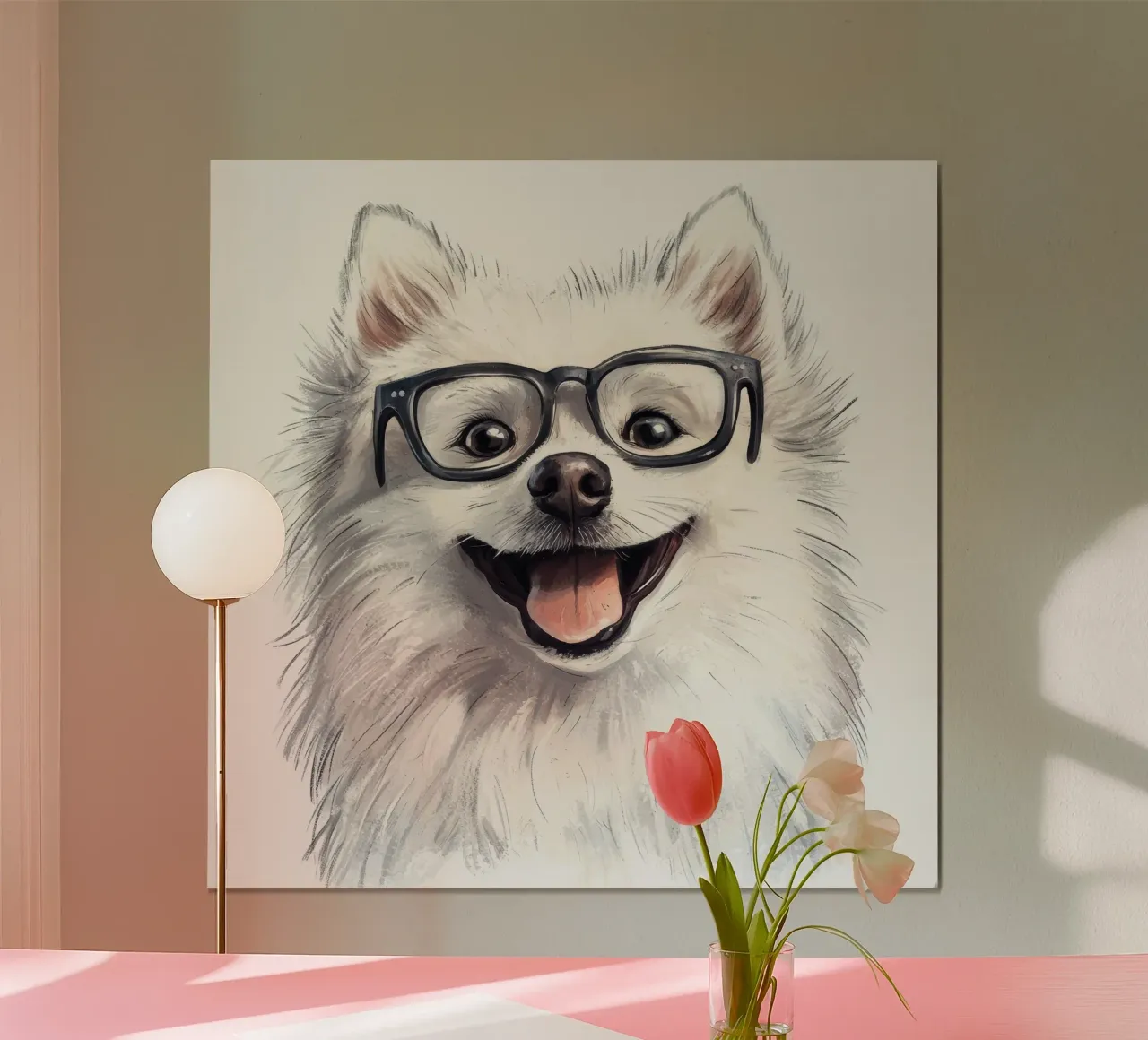 Divertente Eschimese americano con gli occhiali poster da Funny Animals