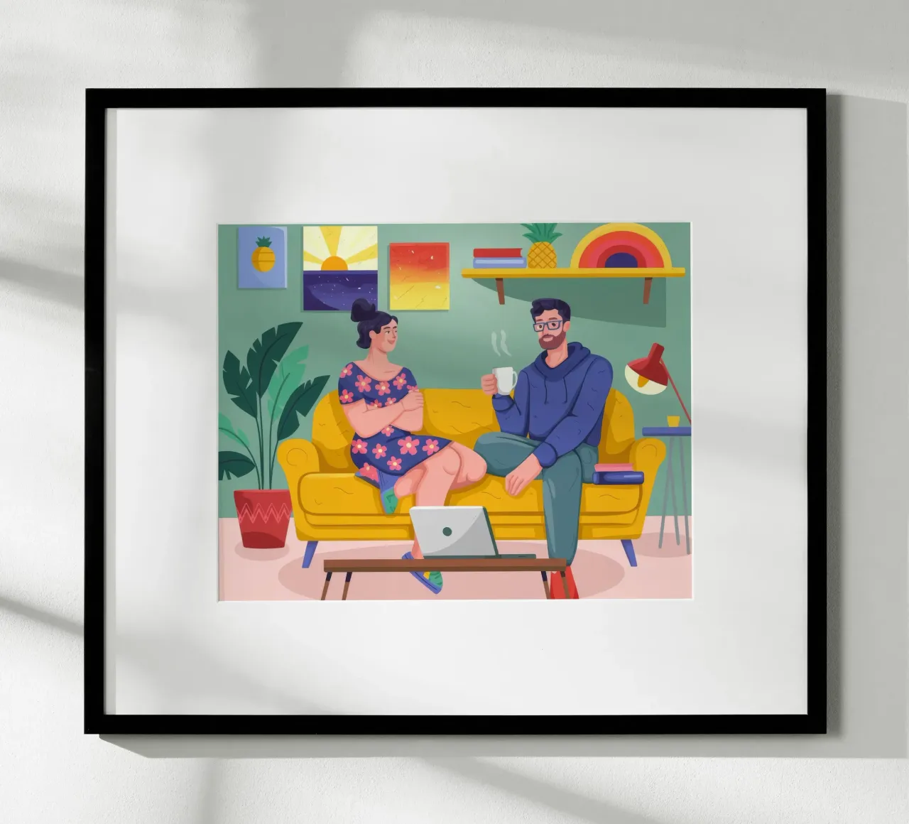 Conversazione accogliente poster con telaio in plastica da Emery Kate
