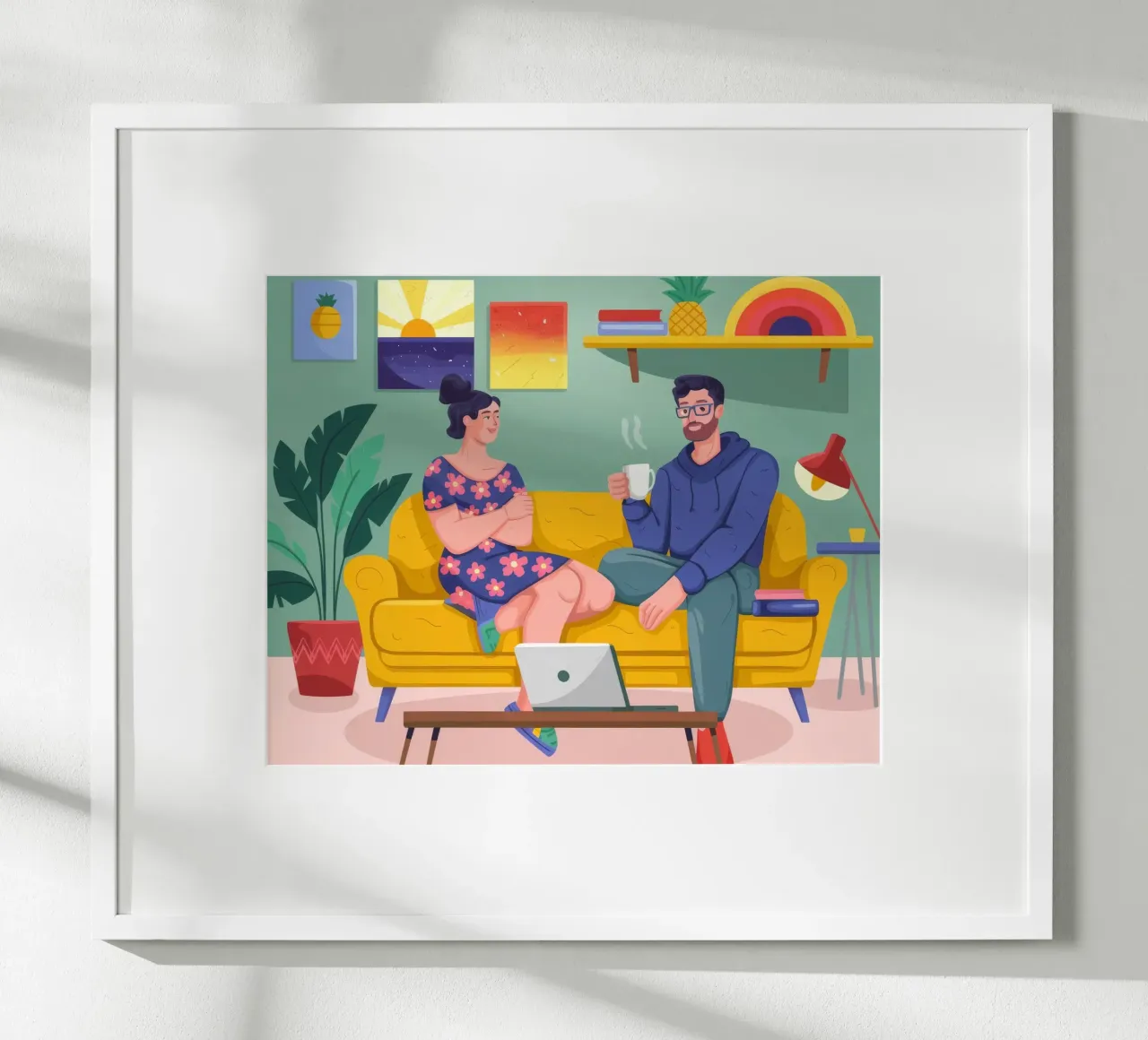 Conversazione accogliente poster con telaio in plastica da Emery Kate