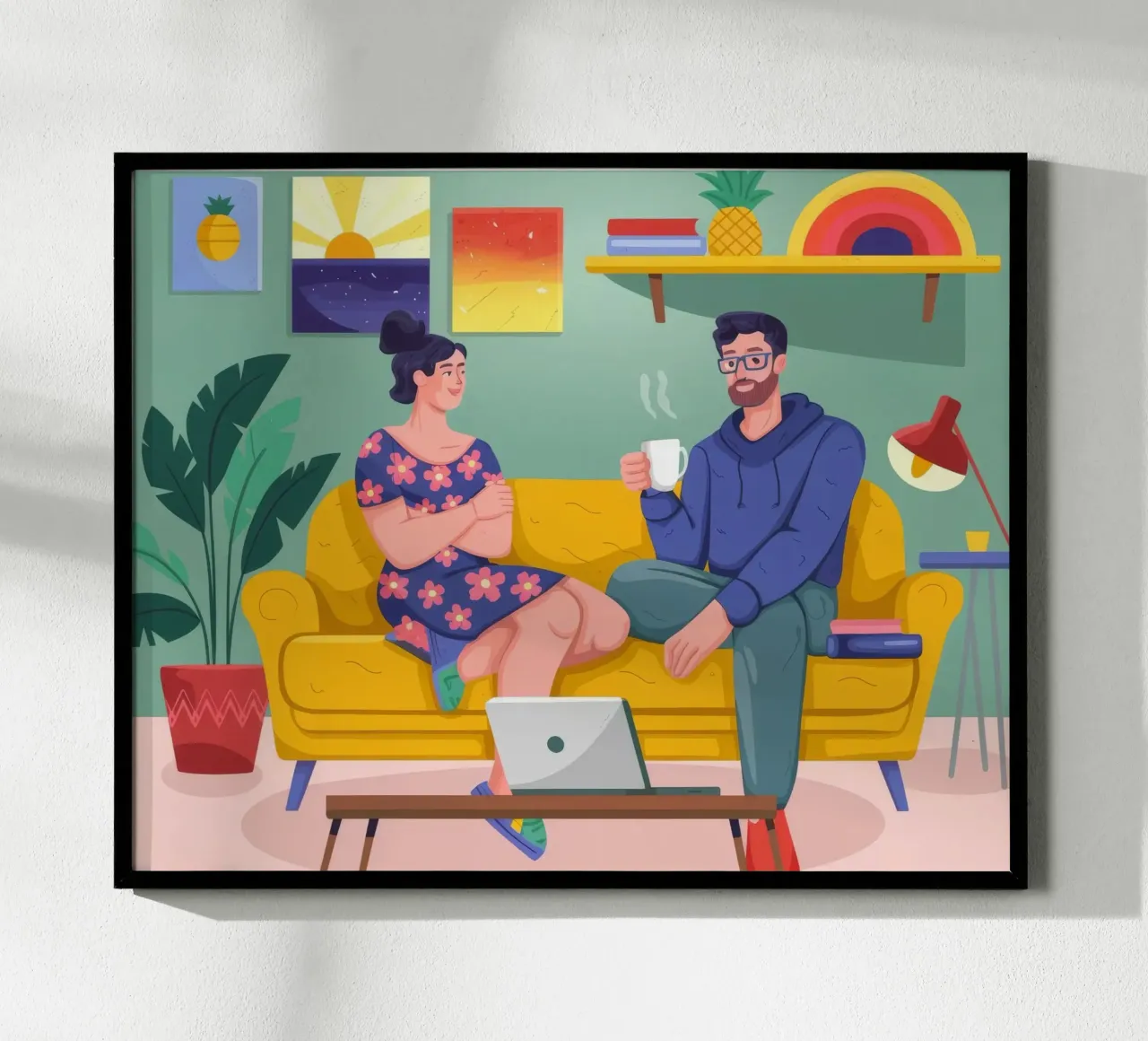 Conversazione accogliente poster con telaio in plastica da Emery Kate