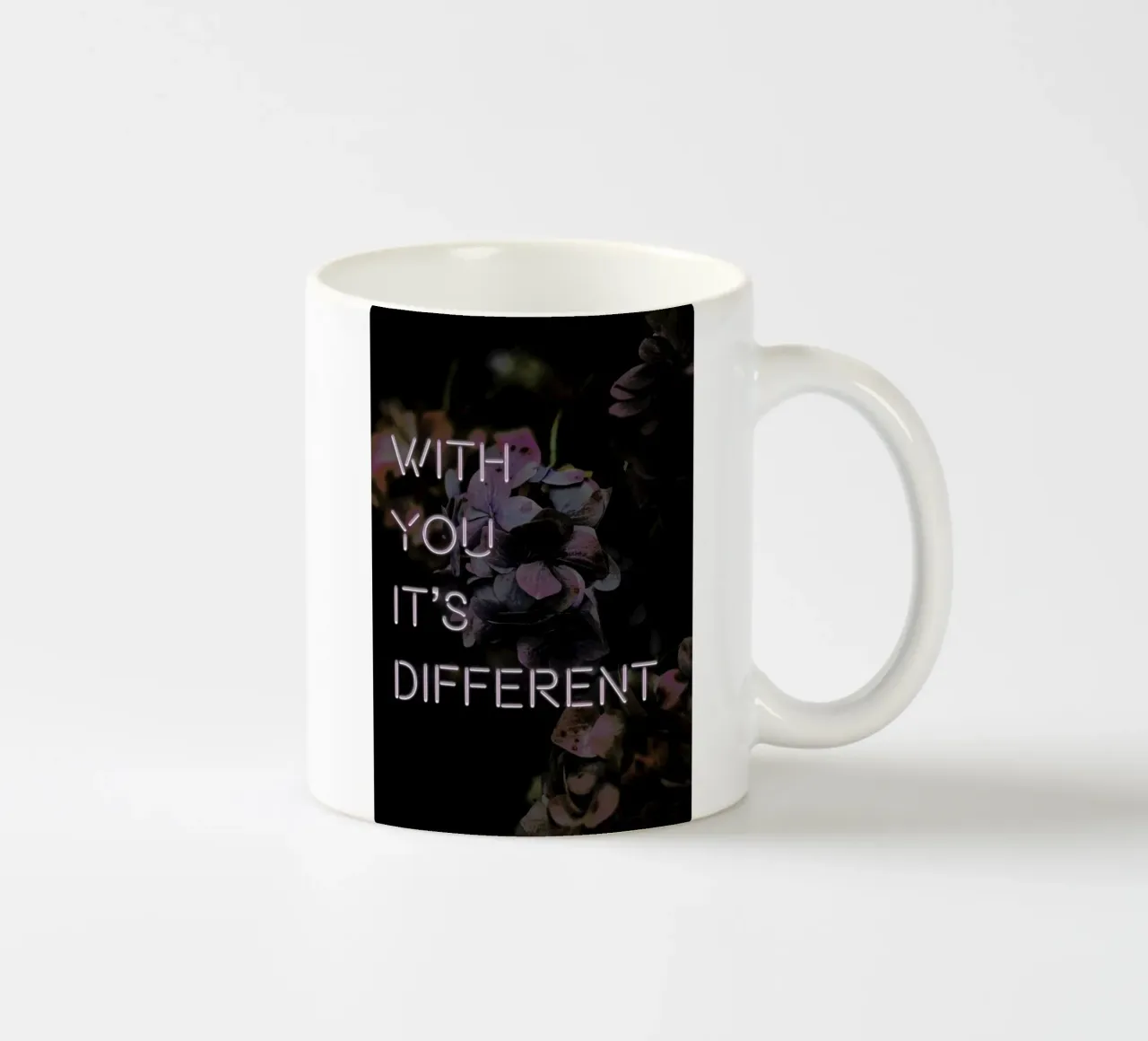 With you it's different tazza in ceramica da Oh Darling