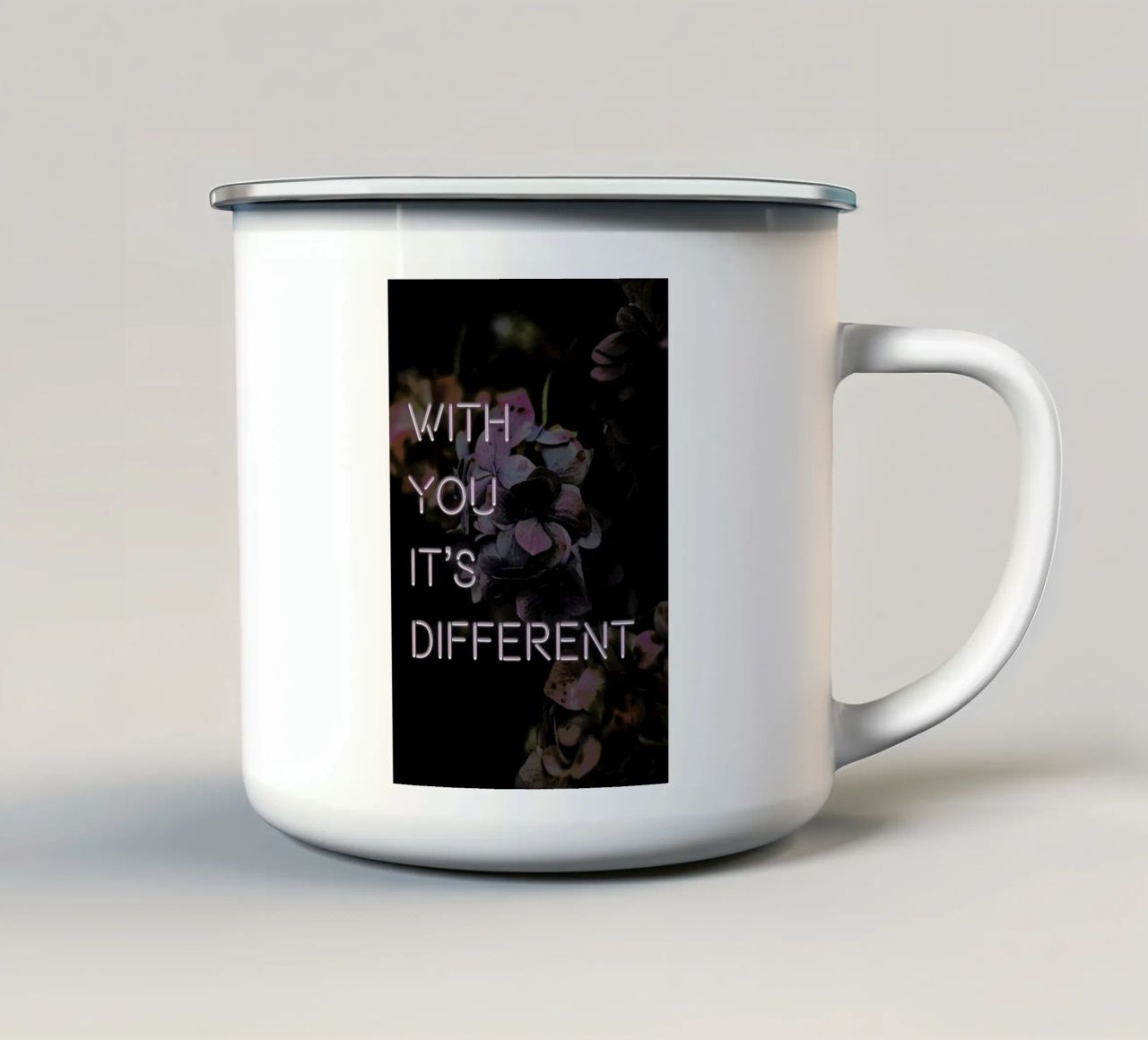 With you it's different tazza in smalto da Oh Darling