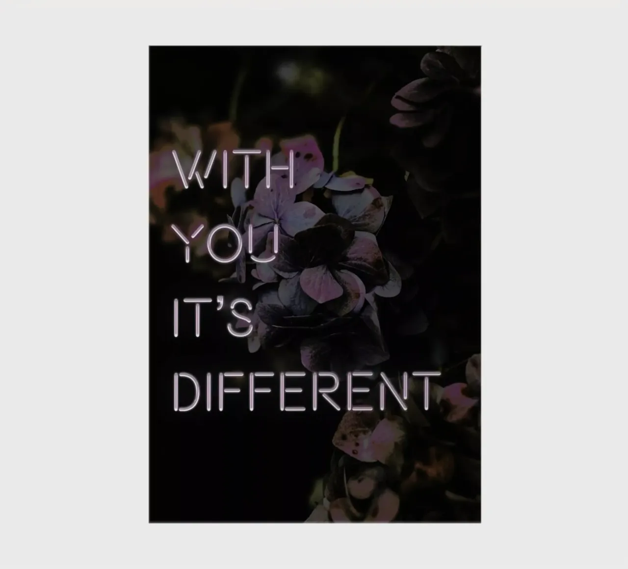 With you it's different notebook by Oh Darling