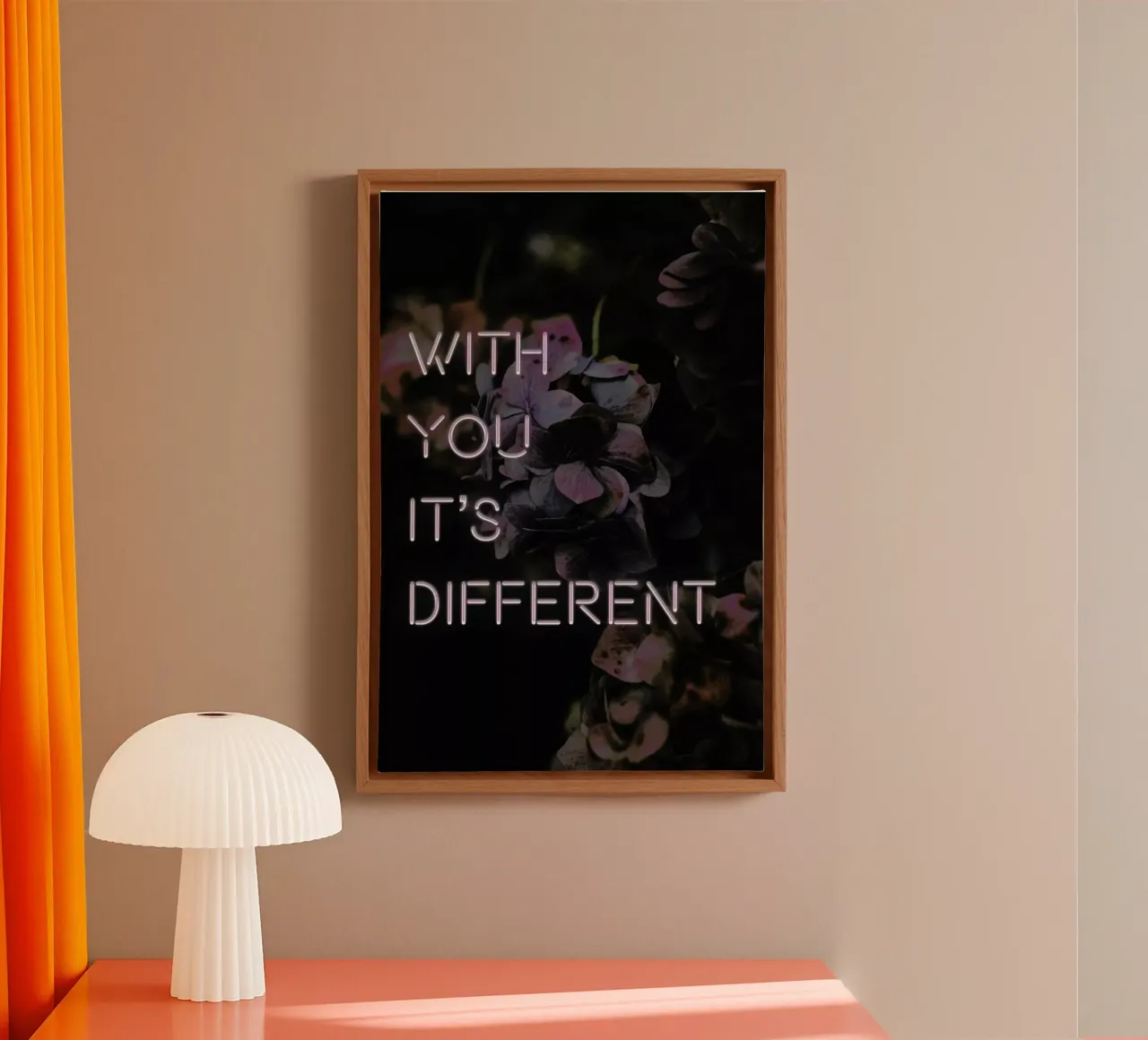 With you it's different tela con Cornice a cassetta da Oh Darling