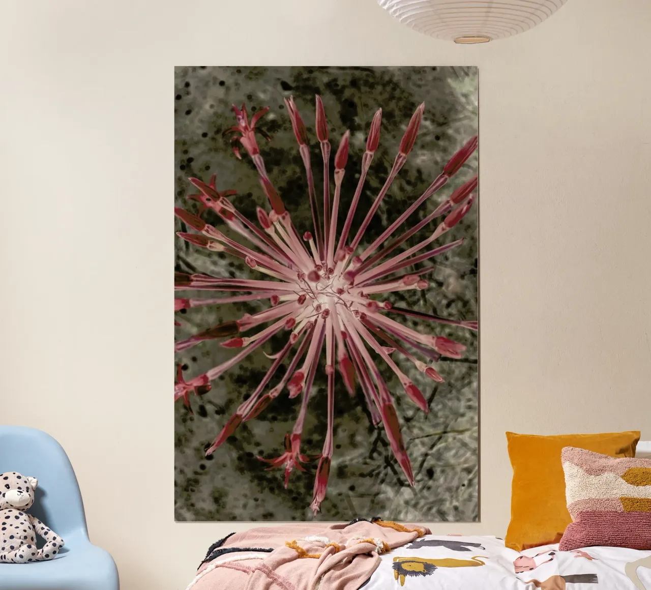 Fire Lilly poster con telaio in plastica da Shot By Clint