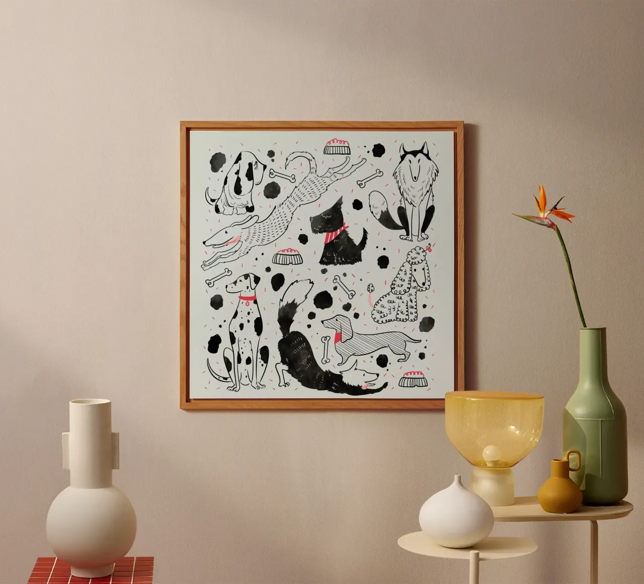 Dogs alu-dibond by Moira Scicluna Zahra