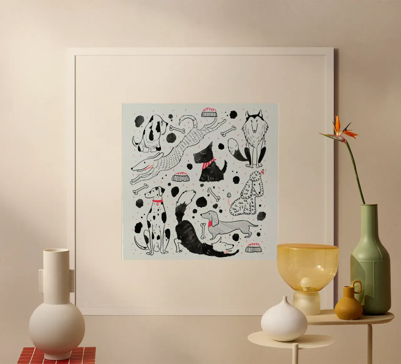 Dogs hahnemühle by Moira Scicluna Zahra