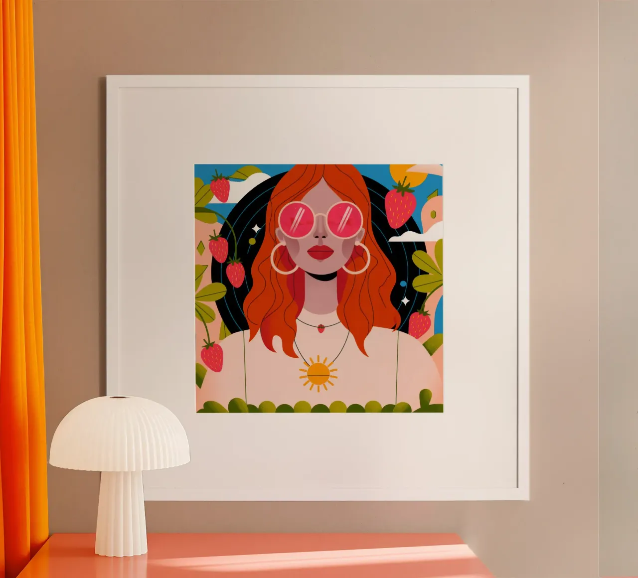 Campi di fragole carta hahnemühle da Emery Kate